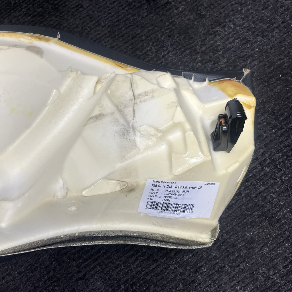 ☑️ 2015-2018 BMW 428ix F36 OEM Left Rear Seat Bolster Black Leather
