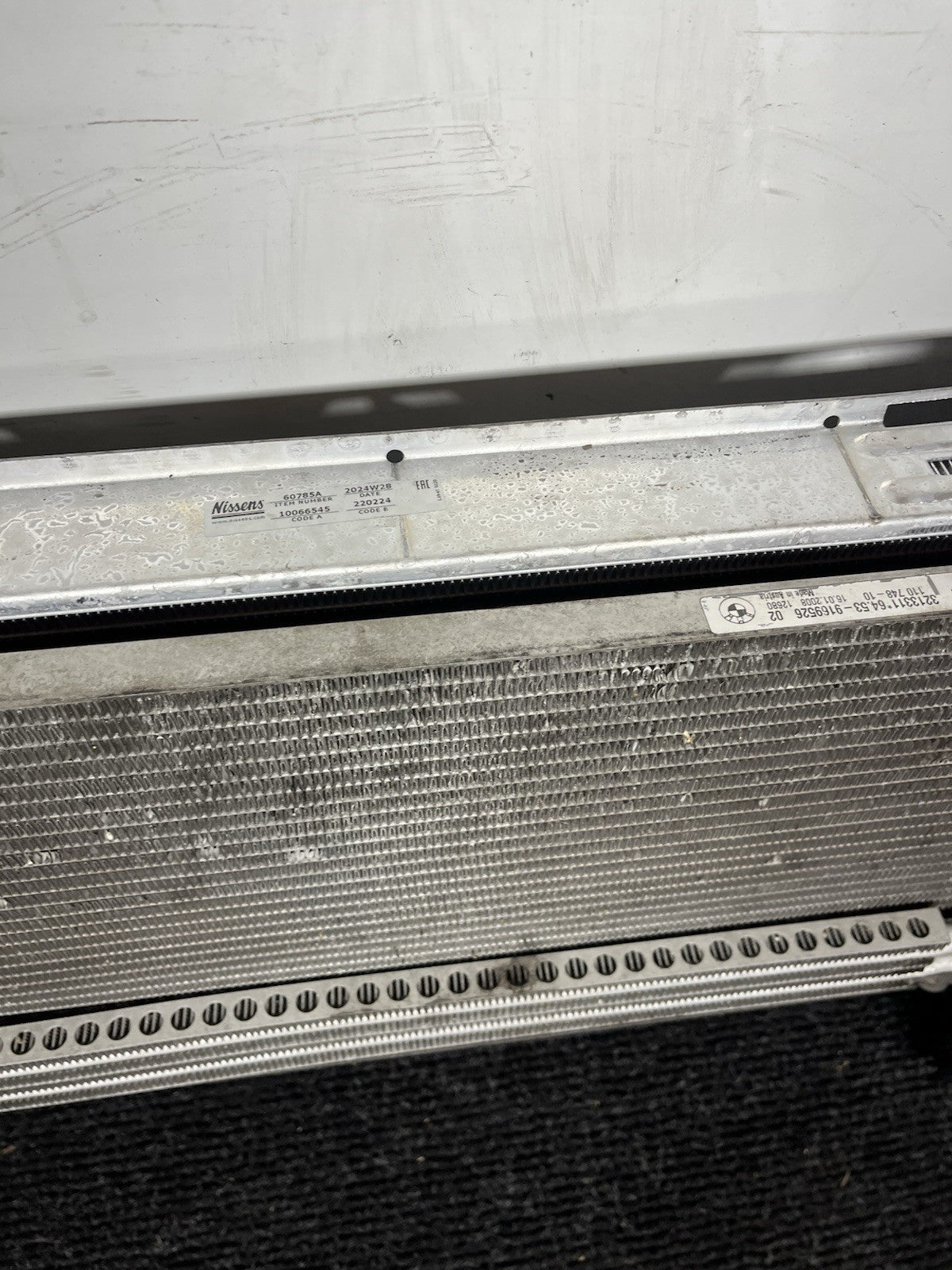 ☑️ 07-13 BMW E92 N54 335i RADIATOR M/T MANUAL TRANSMISSION W CONDENSER OEM