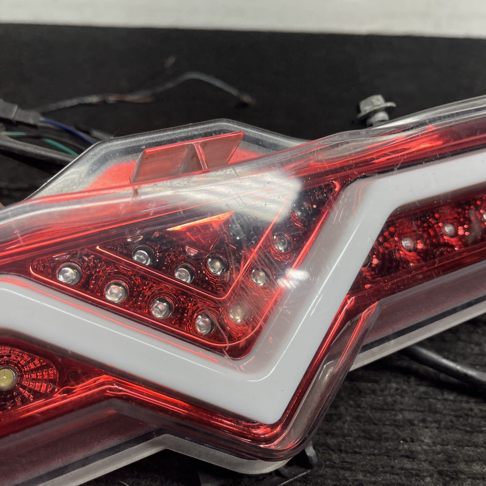 ☑️ LED REAR BUMPER REVERSE 4th BRAKE FOG LIGHT LAMP CLEAR/RED for SCION FR-S FRS