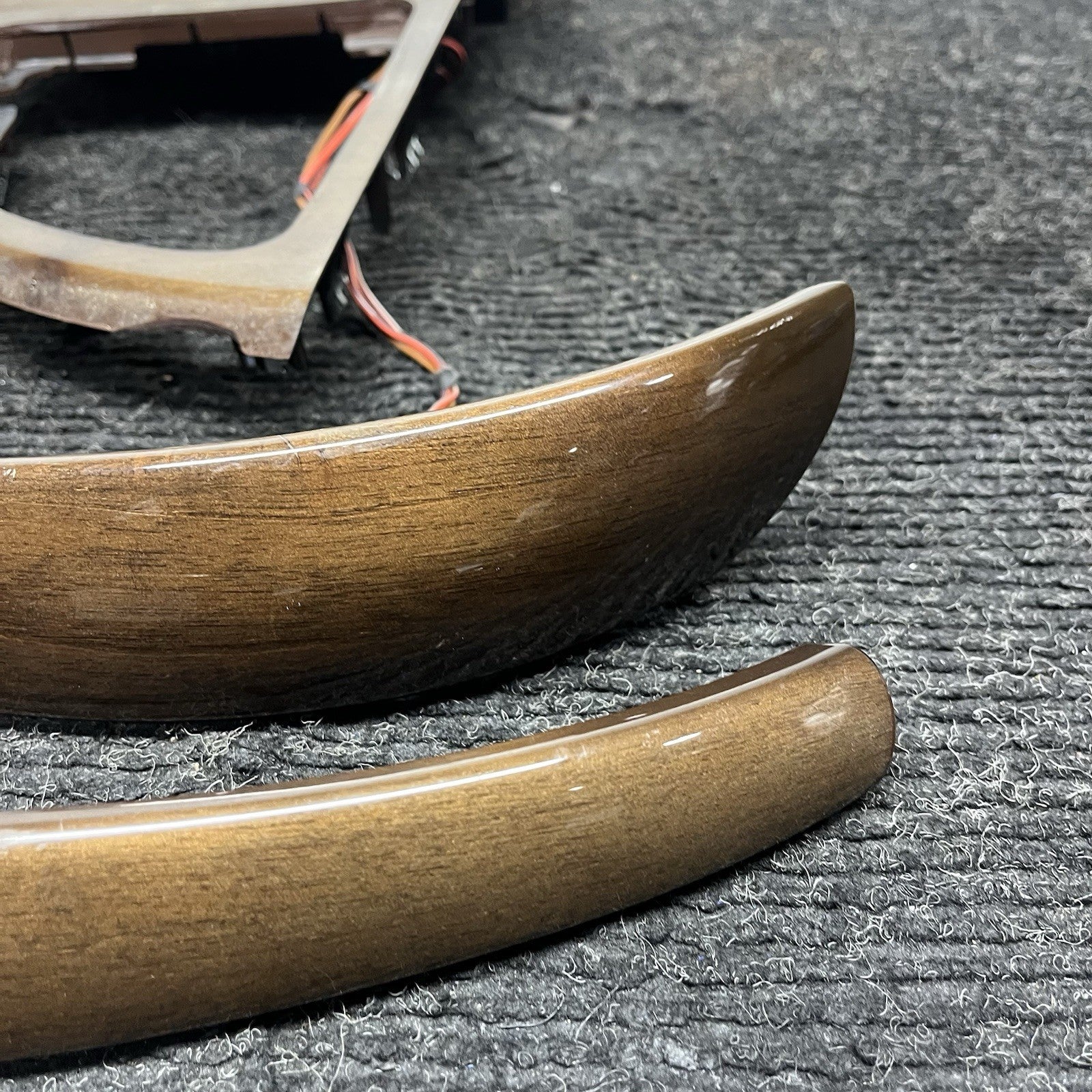 ☑️ 08-13 OEM BMW E82 E88 135 Dash Center Console Door Wood Interior Trim SET