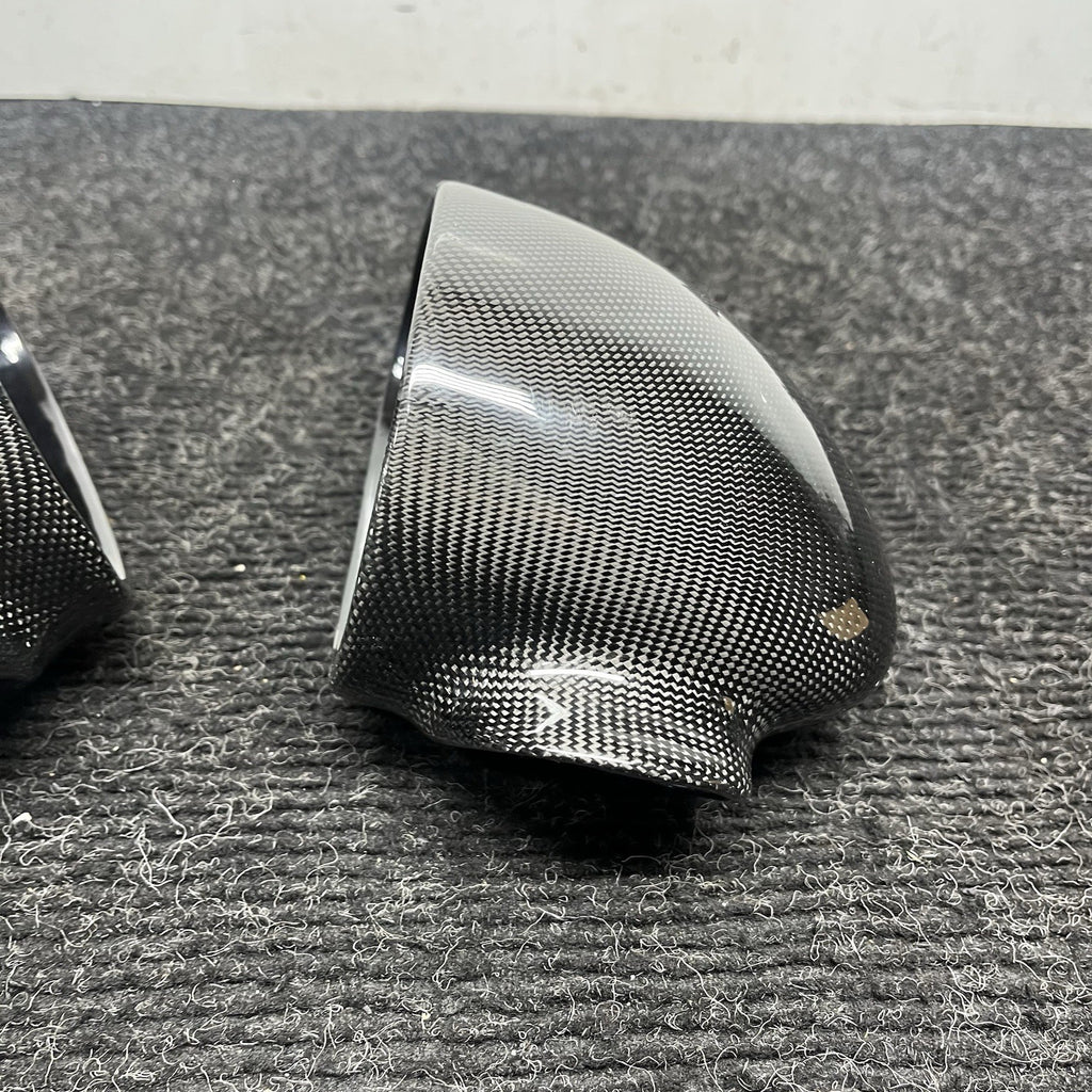 ☑️ Real Carbon Fiber Add-on Side Mirror Cover Caps for BMW M3 E46 2001-2006 NOTE