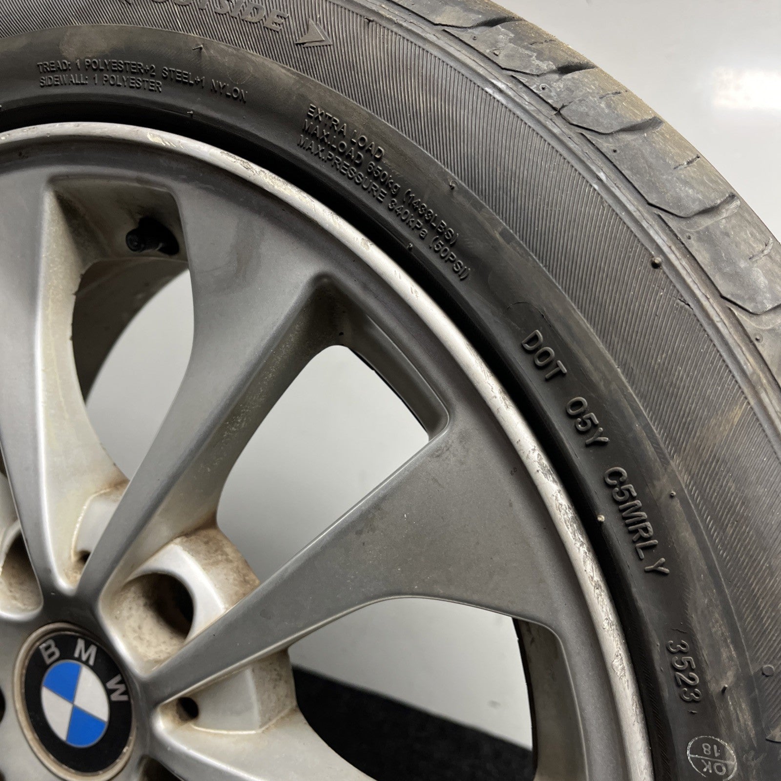 ☑️ Bmw 325I Oem Rim Factory Wheel 17" X 7" 10 Spoke Scuffs 6757042