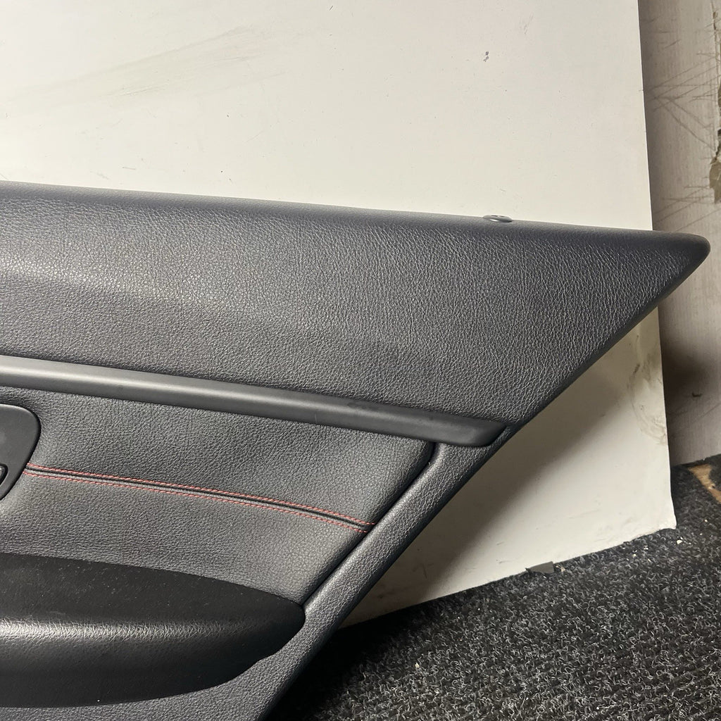 ☑️ BMW 2012-2018 F30 FRONT AND REAR DOOR PANEL CARD STITCHED BLACK SET OEM
