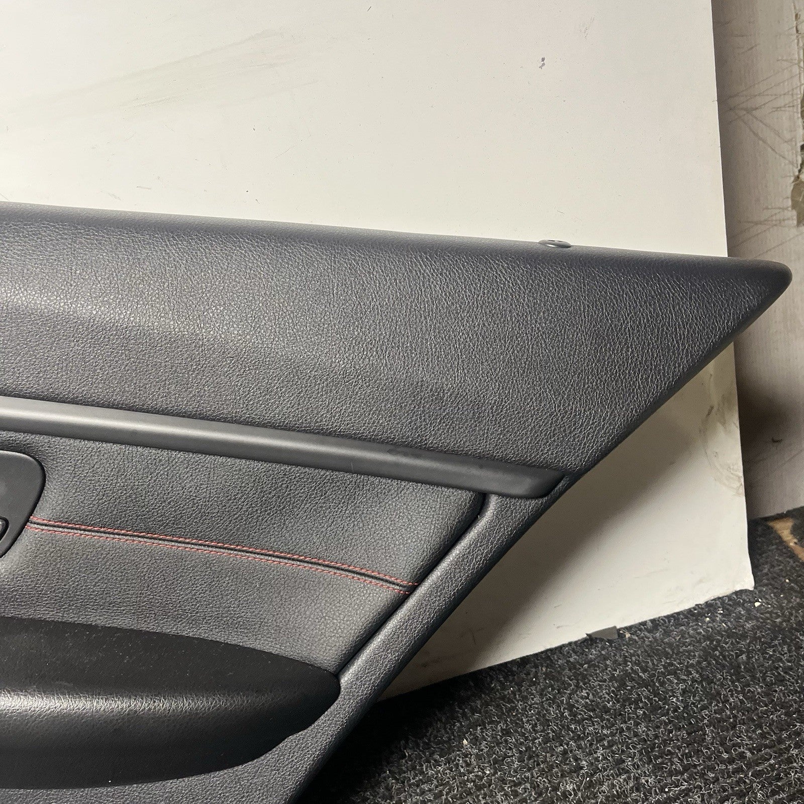 ☑️ BMW 2012-2018 F30 FRONT AND REAR DOOR PANEL CARD STITCHED BLACK SET OEM