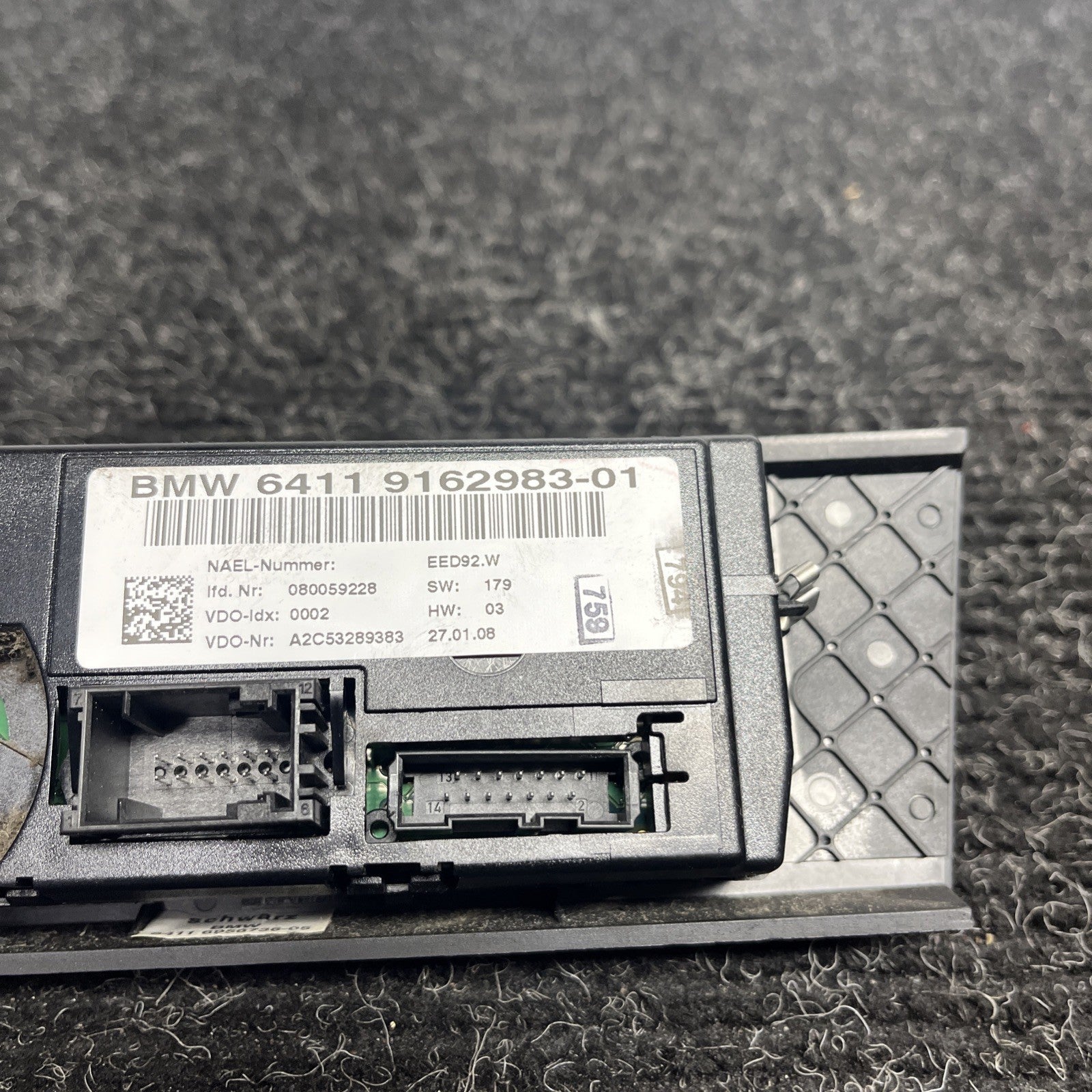 ☑️ 06-09 BMW E90 E92 E93 HEATER A/C CLIMATE CONTROL SWITCH PANEL OEM 335i 335xi