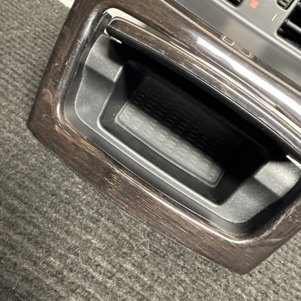 ☑️ BMW E92 E93 328 335 M3 Rear Center Console Air Vent Ashtray Wood Panel OEM