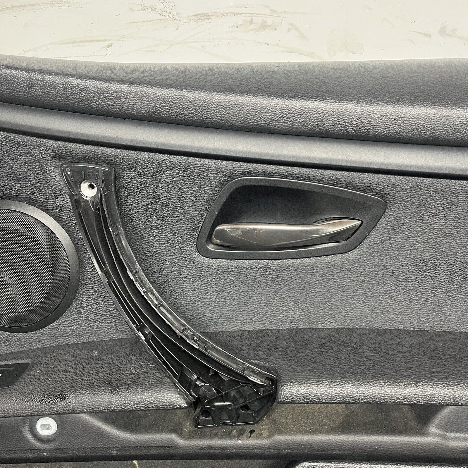 ☑️ 07-13 OEM BMW E93 E92 Front Passenger Door Card Panels Black Dakota LEATHER