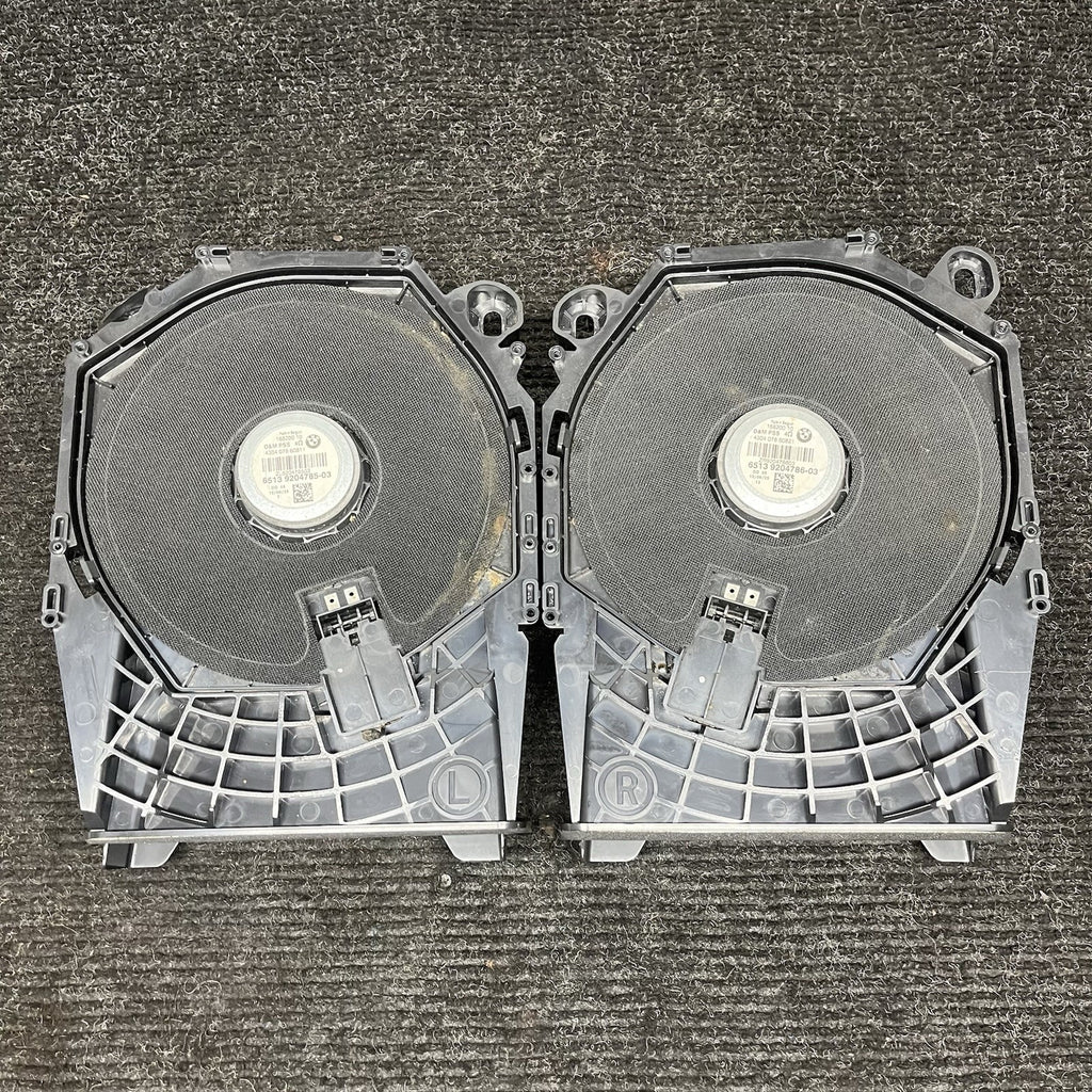 ☑️ OEM BMW E88 E92 E93 335 M3 Floor Bass Speaker Sub Subwoofer Audio D&M Pair
