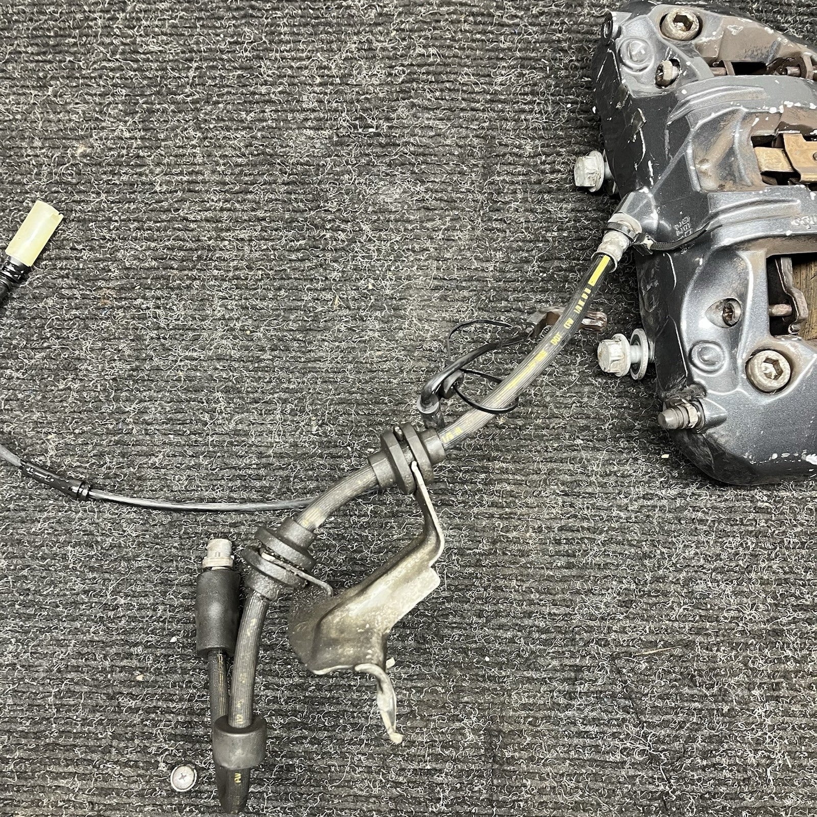 ☑️BMW E82 E88 135i FRONT REAR BRAKE CALIPERS SET FOUR BREMBO GREY GRAY 08-13 OEM