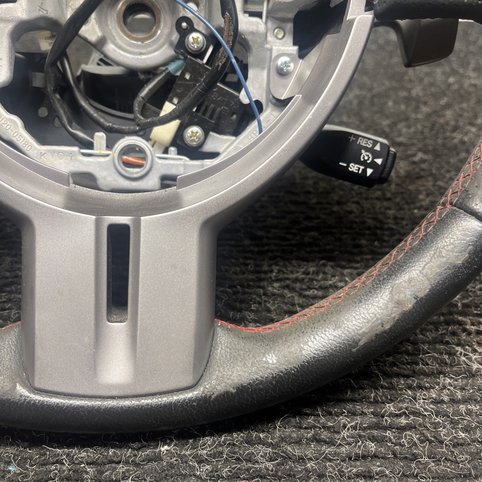 ☑️ 2013-2016 SCION FRS Subaru BRZ OEM Steering wheel Red Stitched Shift Paddles