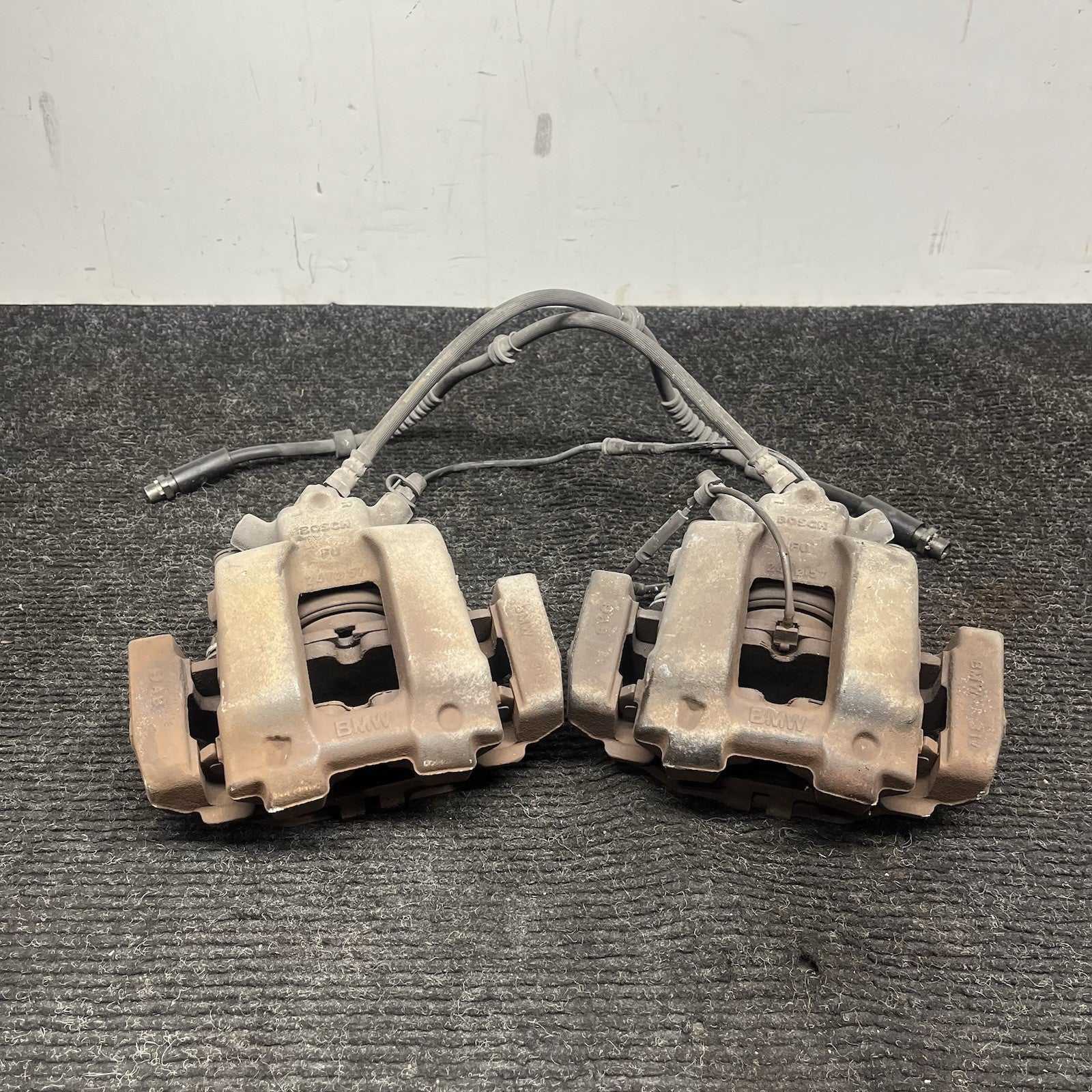 ☑️ 12-16 BMW 328I F30 RWD FRONT LEFT & RIGHT SIDE ABS BRAKE CALIPER SET OF 2 OEM