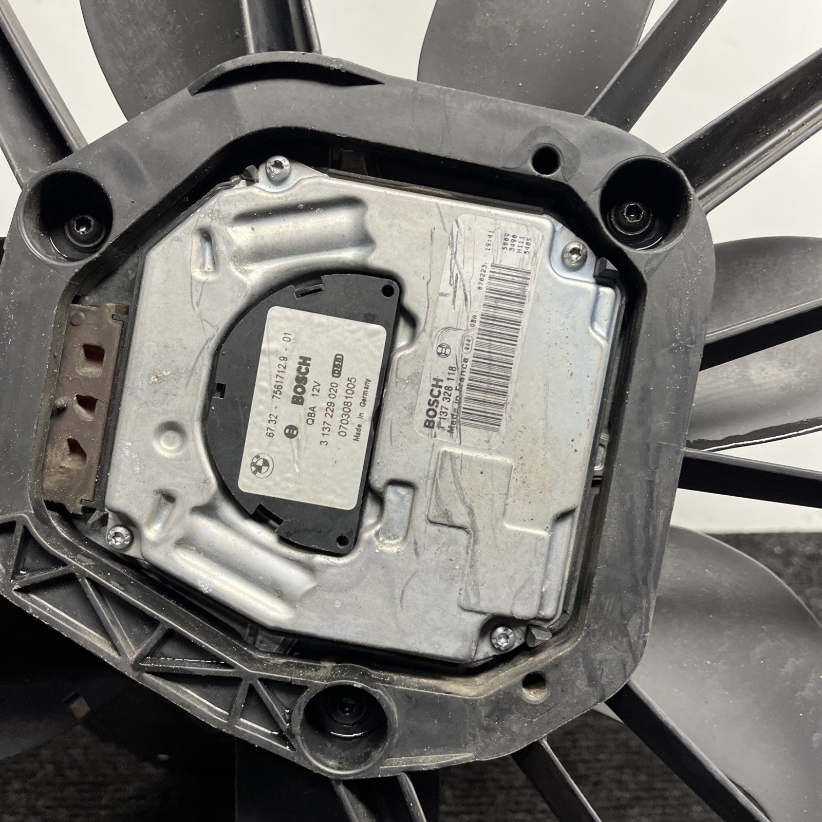 ☑️ 07-13 OEM BMW E88 E90 E92 N54 N55 Engine Radiator Cooling Auxiliary Fan 600W
