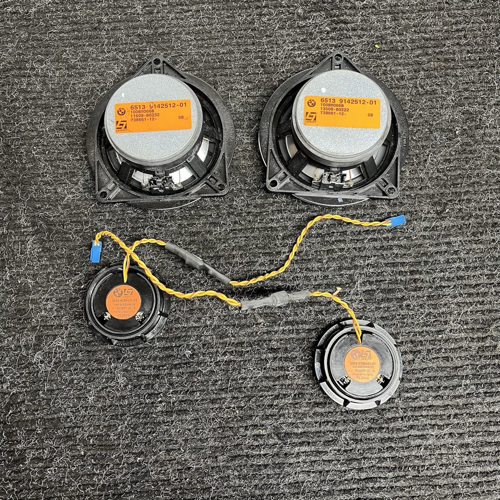 ☑️ OEM BMW E88 135 Audio Professional Sound Speakers Logic 7 L7 Harman Kardon