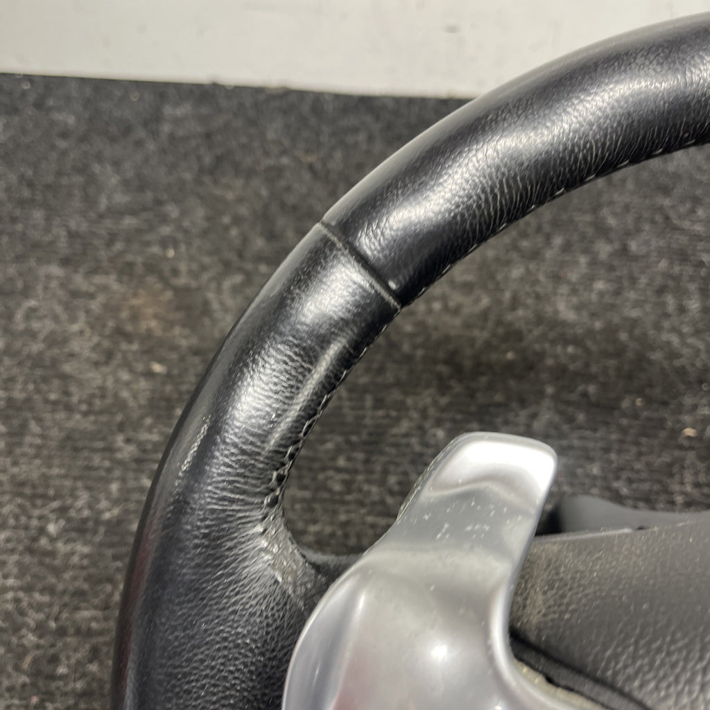 ☑️ 06-10 OEM BMW E92 E93 335 Sport Steering Wheel Black LEATHER w/Paddles