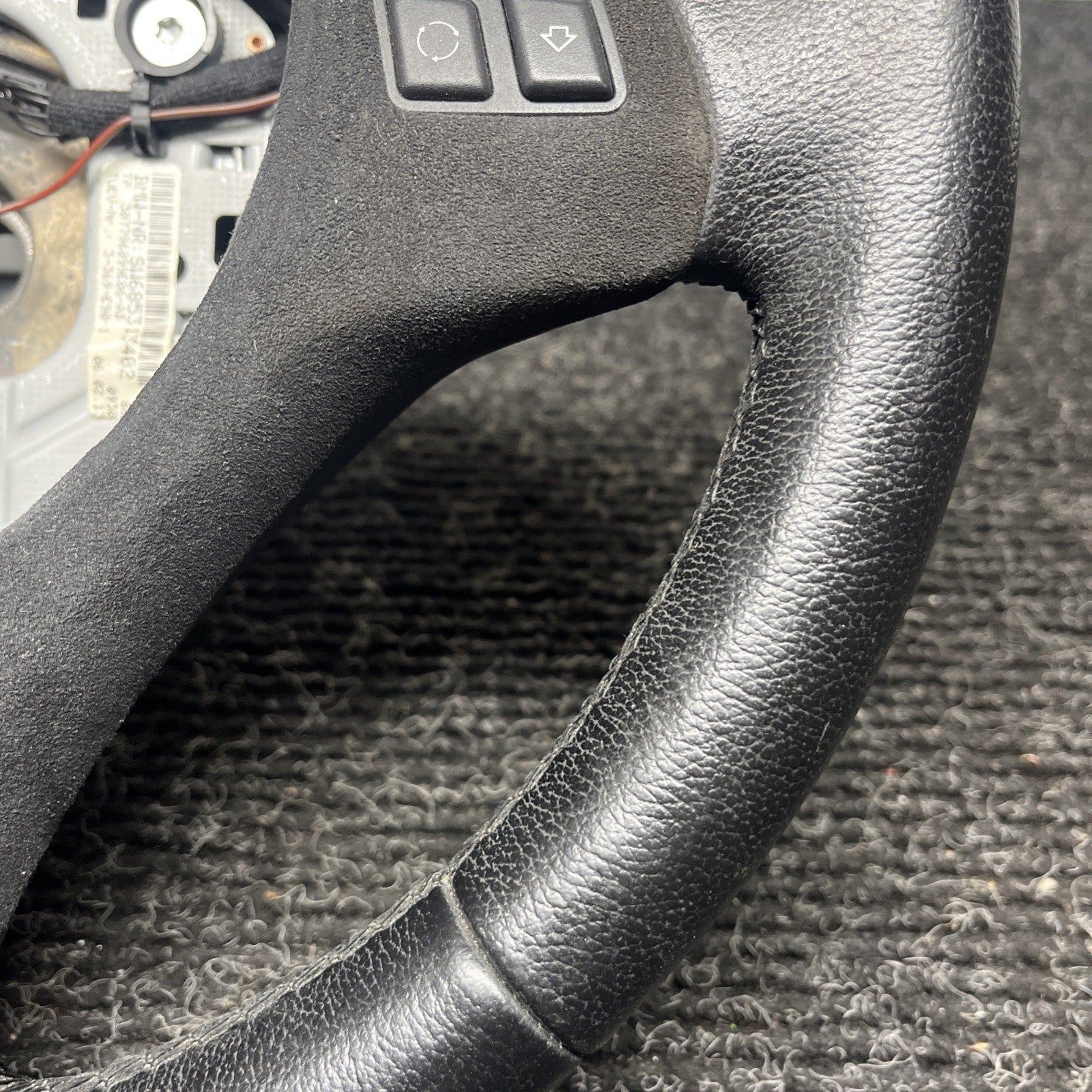 ☑️ OEM BMW E82 E88 E90 E92 E93 Sport Steering Wheel Black Leather AT w/ Shifters