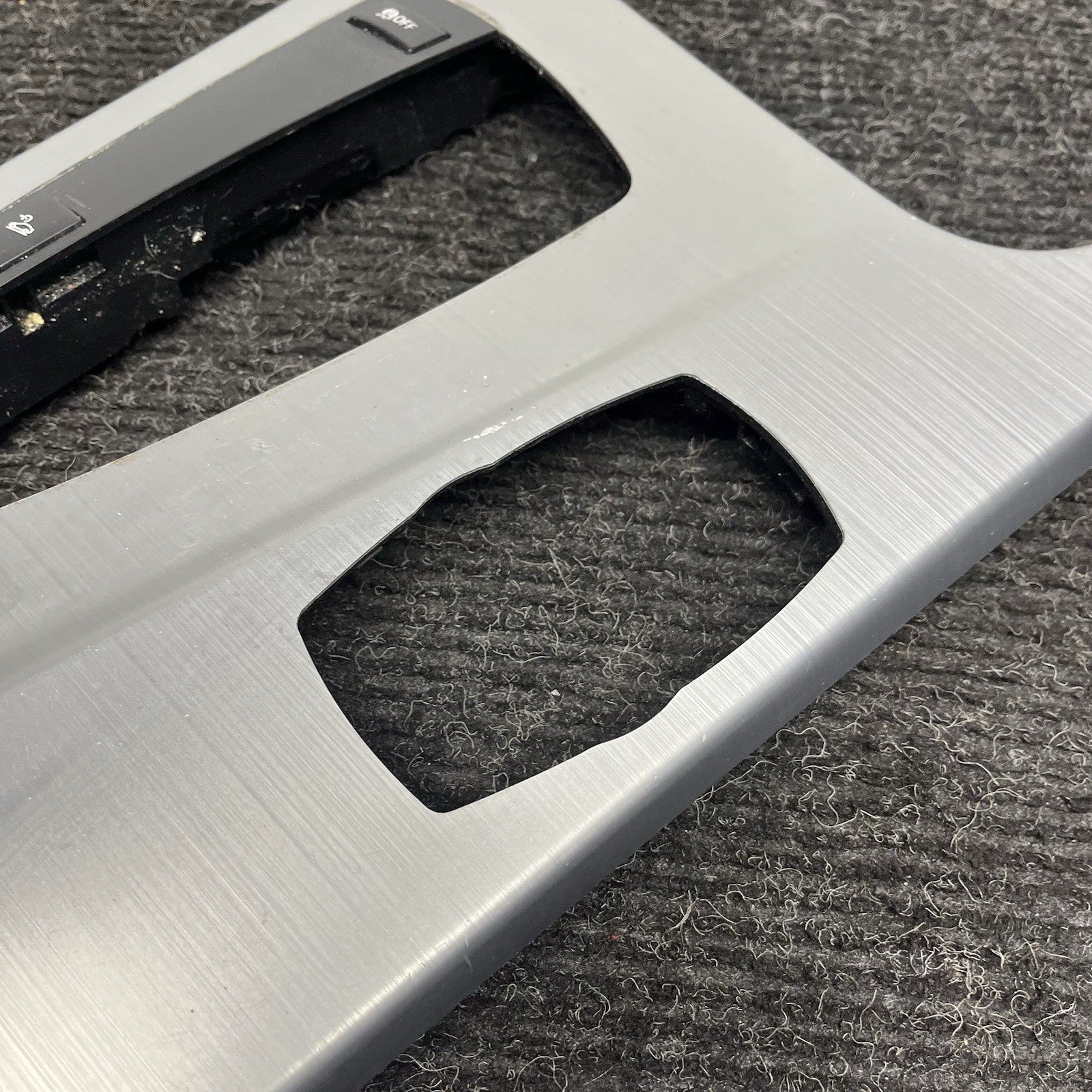 ☑️ 2011-2018 BMW X3 X4 F25 F26 FRONT CENTER CONSOLE SHIFTER TRIM PANEL ALUMINUM