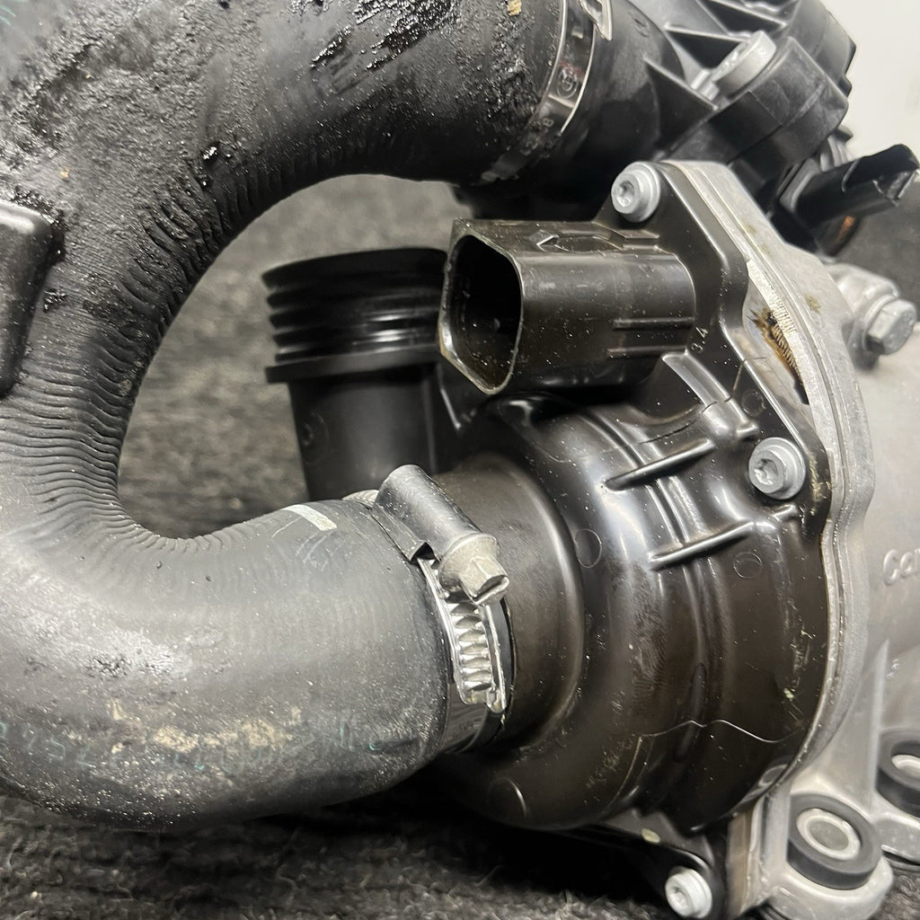 ☑️ OEM BMW E82 E90 E92 F10 F13 N54 N55 Electric Metal Water Pump W/ Thermostat