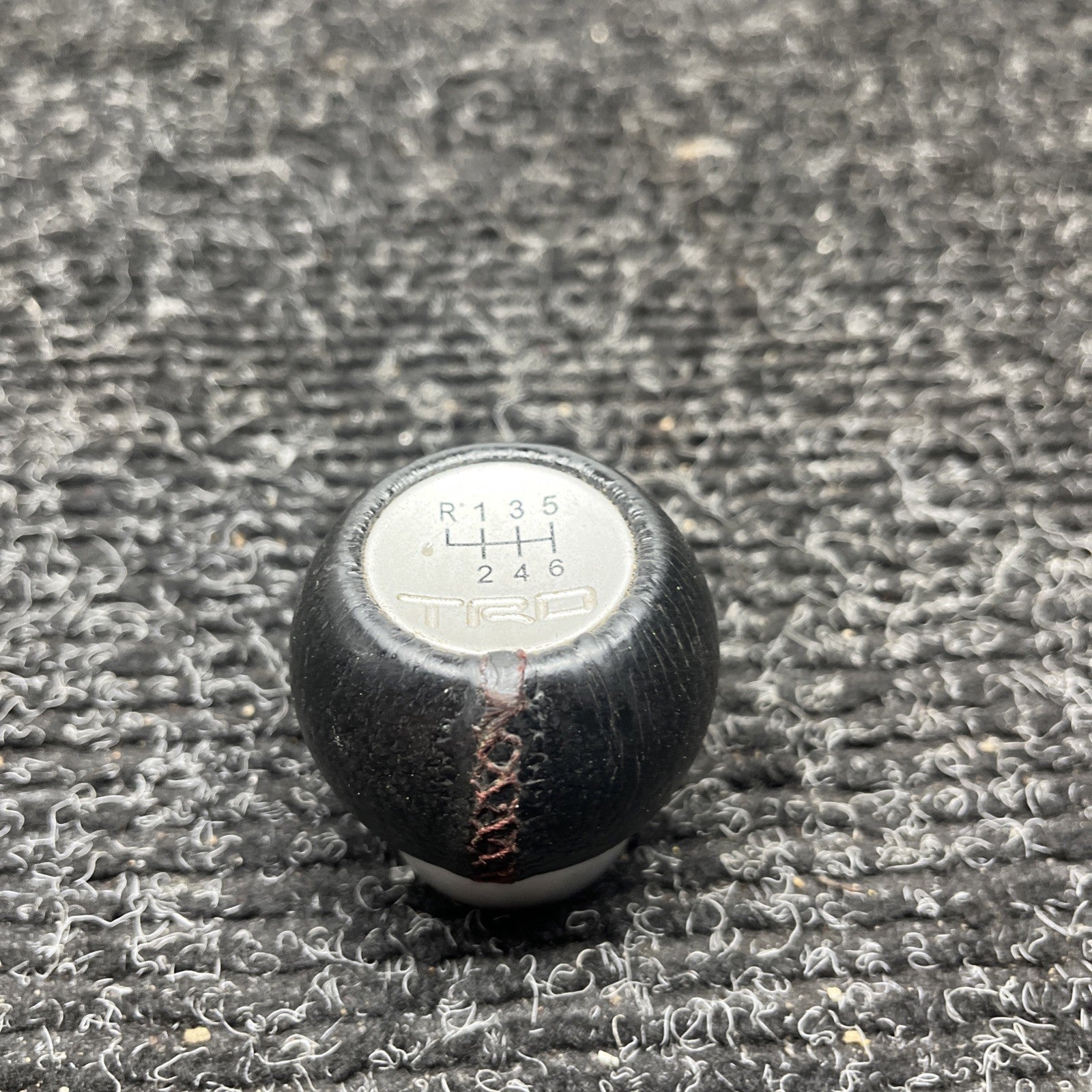 ☑️ TRD Leather Shift Knob Toyota 86 ZN6 Subaru BRZ ZC6 MT M12×1.25 JDM Used