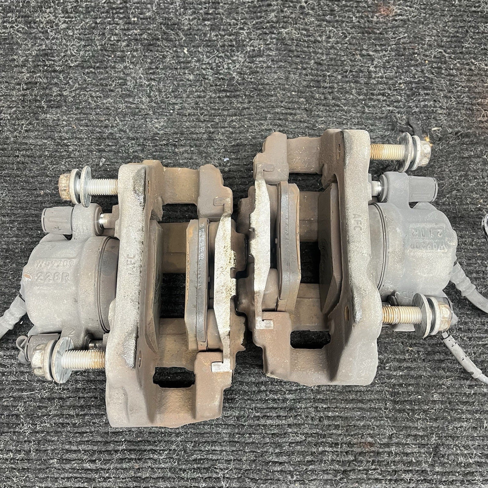 ☑️ 12-16 BMW 328I F30 RWD FRONT LEFT & RIGHT SIDE ABS BRAKE CALIPER SET OF 2 OEM