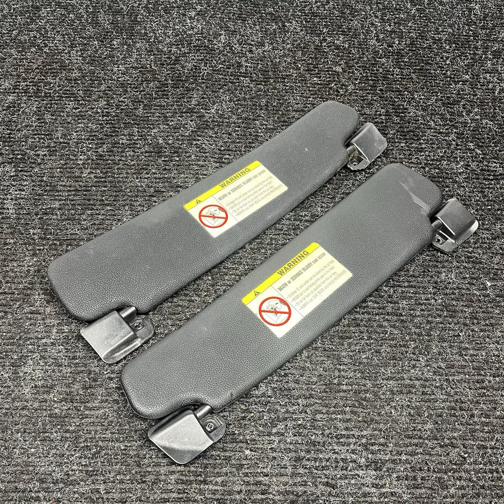 ☑️ BMW E85 Z4 Roadster Cabrio Sun Visor Pair Left Right Black 2003-2008 USED OEM