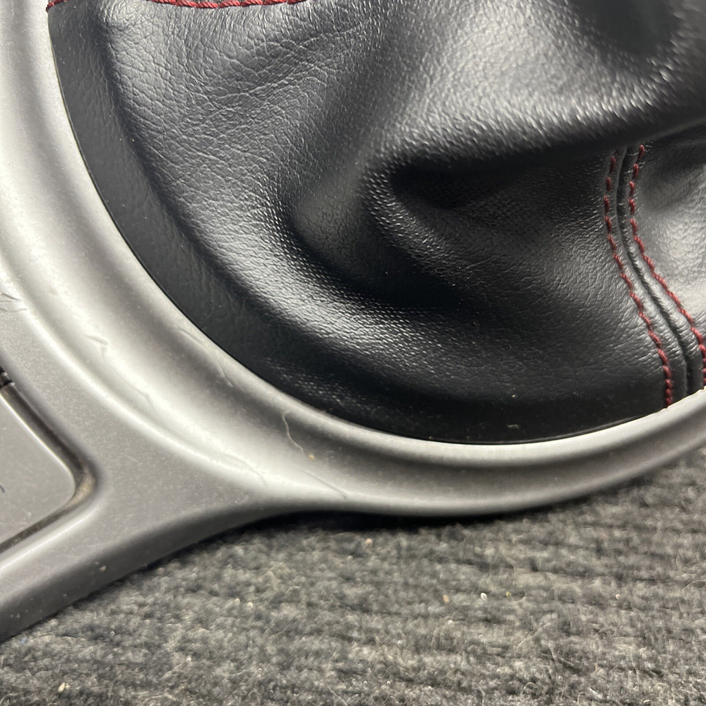 ☑️ 2013-2016 SUBARU BRZ FRS Automatic Gear Shifter Trim Boot Red Stitched OEM