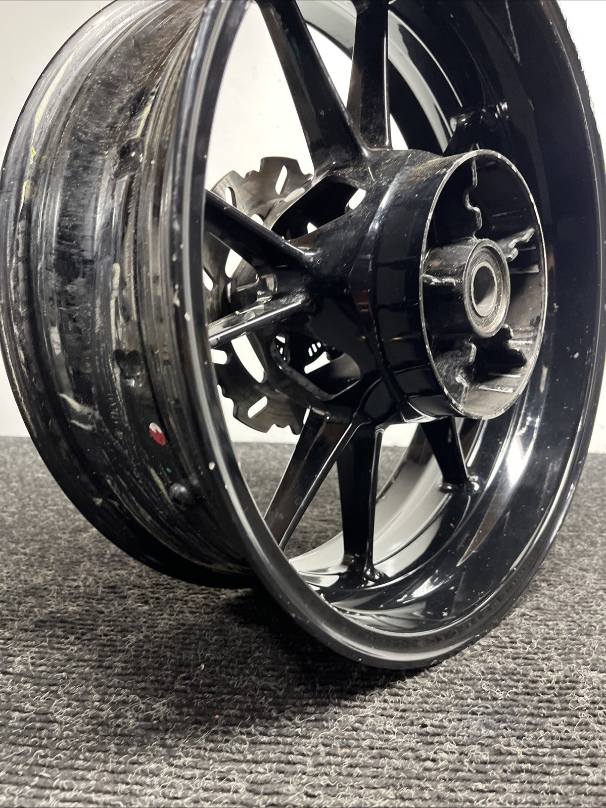☑️ OEM GENUINE 2009-2014 BMW S1000RR BLACK REAR WHEEL RIM (53711760)
