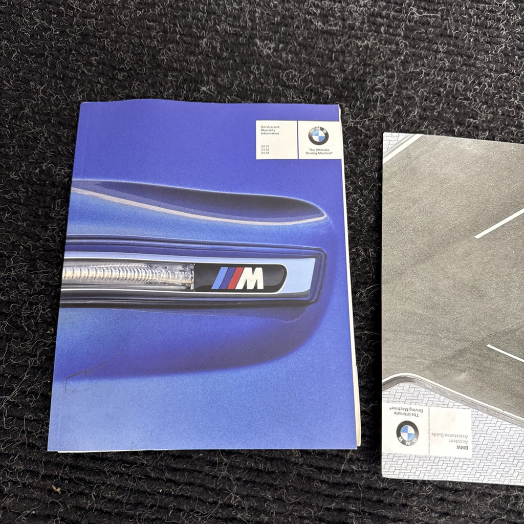 ☑️ 2010-2013 OEM BMW E70 E71 X5M X6M Owners Manual Book w/ Wallet SET