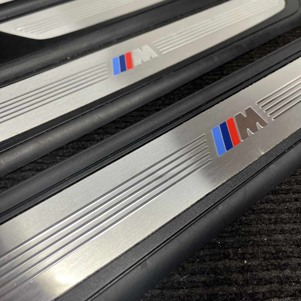 ☑️ 2010 BMW 750i SET OF 4 M SPORT DOOR SCUFF SILL PLATES TRIM COVER OEM