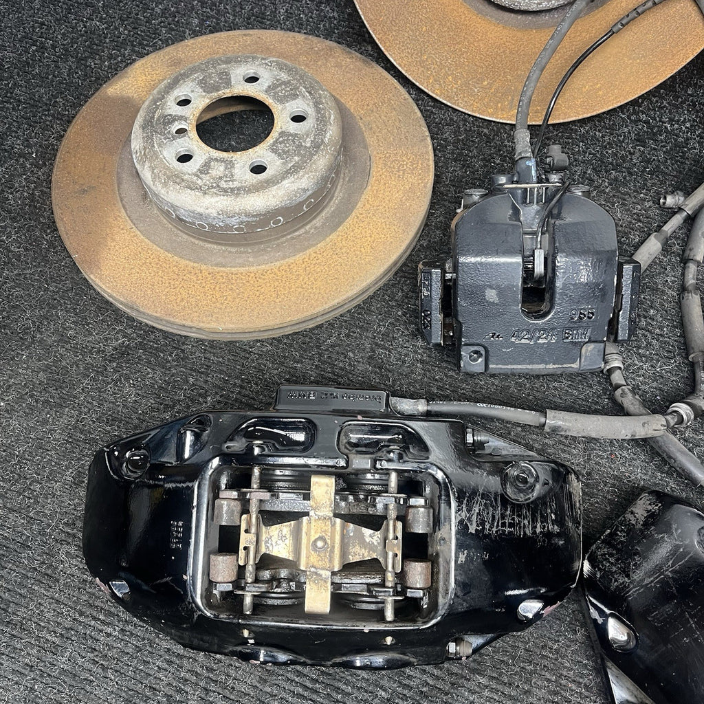 ☑️ BMW E70 X5M X6M (2010-2013) OEM BREMBO BRAKE CALIPER CALIPERS PADS ROTORS SET