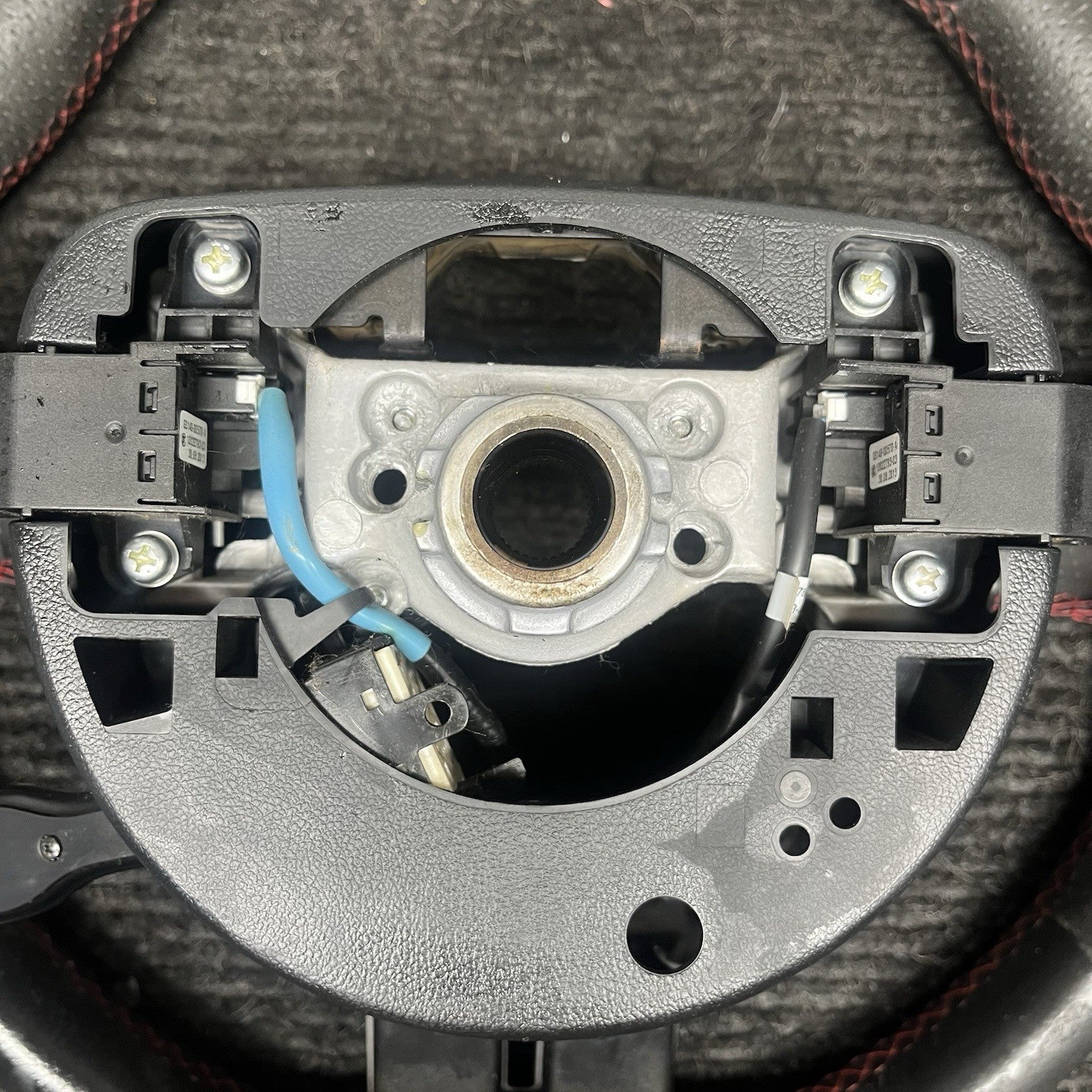 ☑️ 2013-2016 SCION FRS Subaru BRZ OEM Steering Wheel Red Stitched Shift Paddles