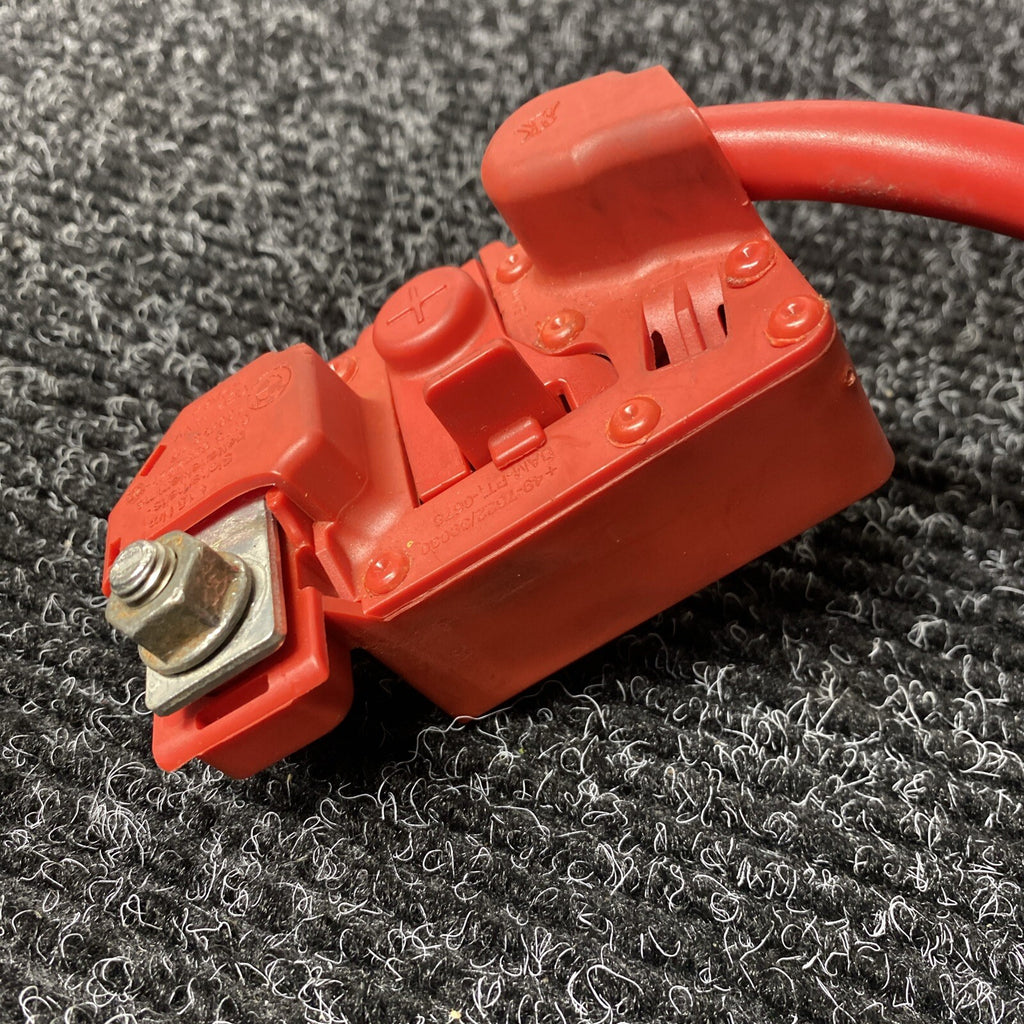 ☑️ 06-13 OEM BMW E82 E90 E92 M3 Battery Plus Pole Terminal Positive Red Cable