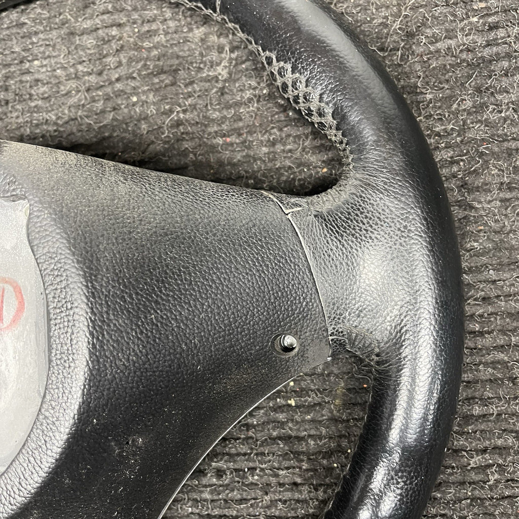 ☑️ 06-10 OEM BMW E92 E93 335 Sport Steering Wheel Black LEATHER w/ Manual