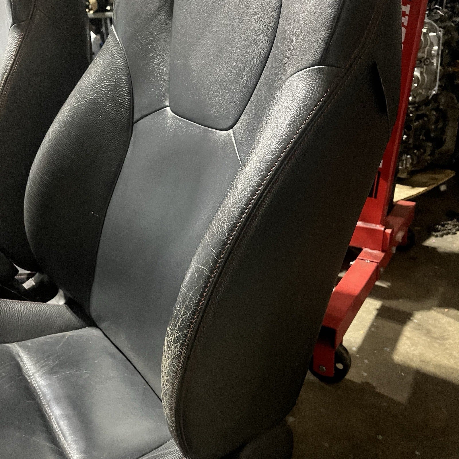 ☑️ 2008-14 SUBARU WRX STI LIMITED OEM FRONT LEATHER SEAT PAIR LEFT RIGHT FACTORY