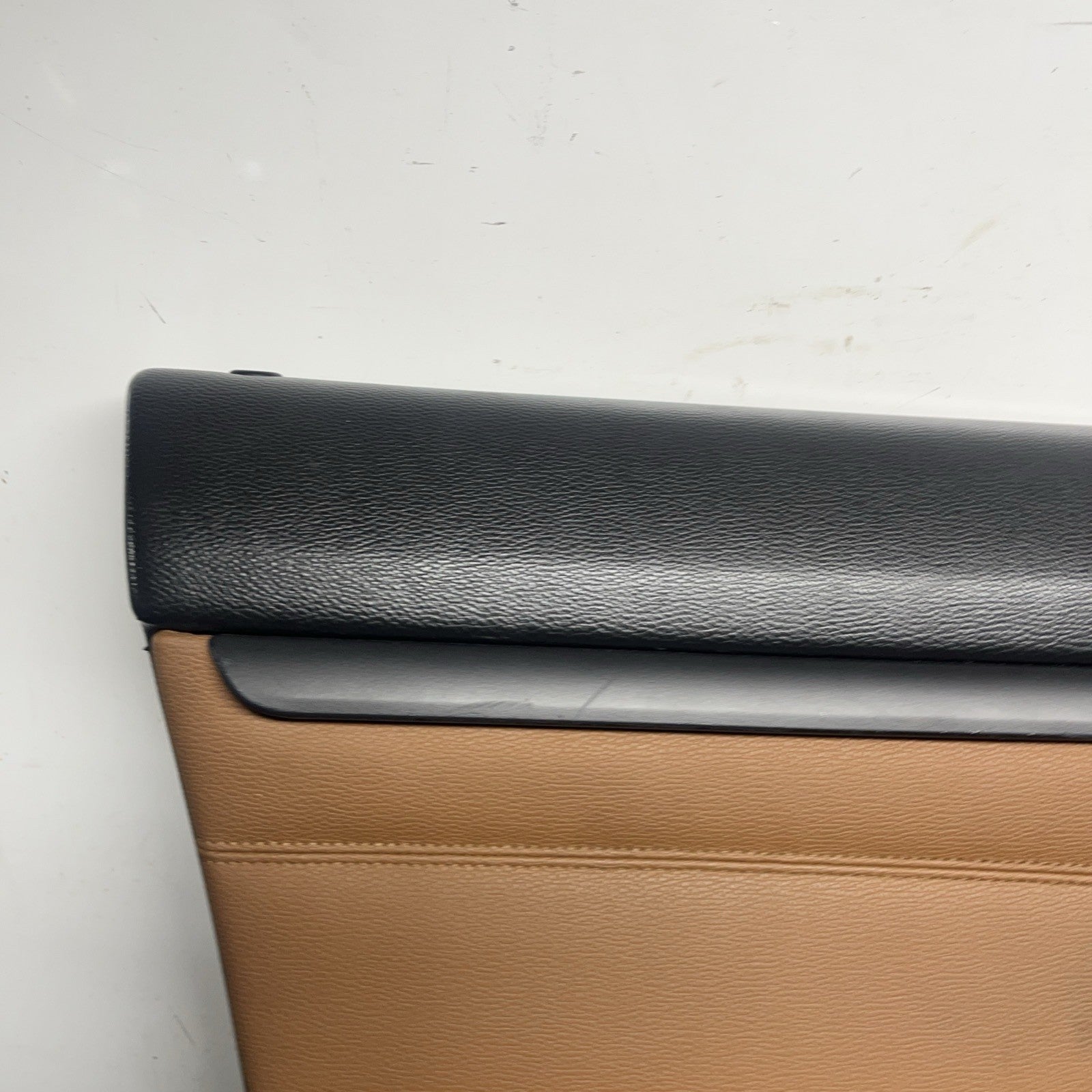 ☑️ 07-13 OEM BMW E93 E92 Front Driver Door Card Panels SADDLE BROWN LEATHER