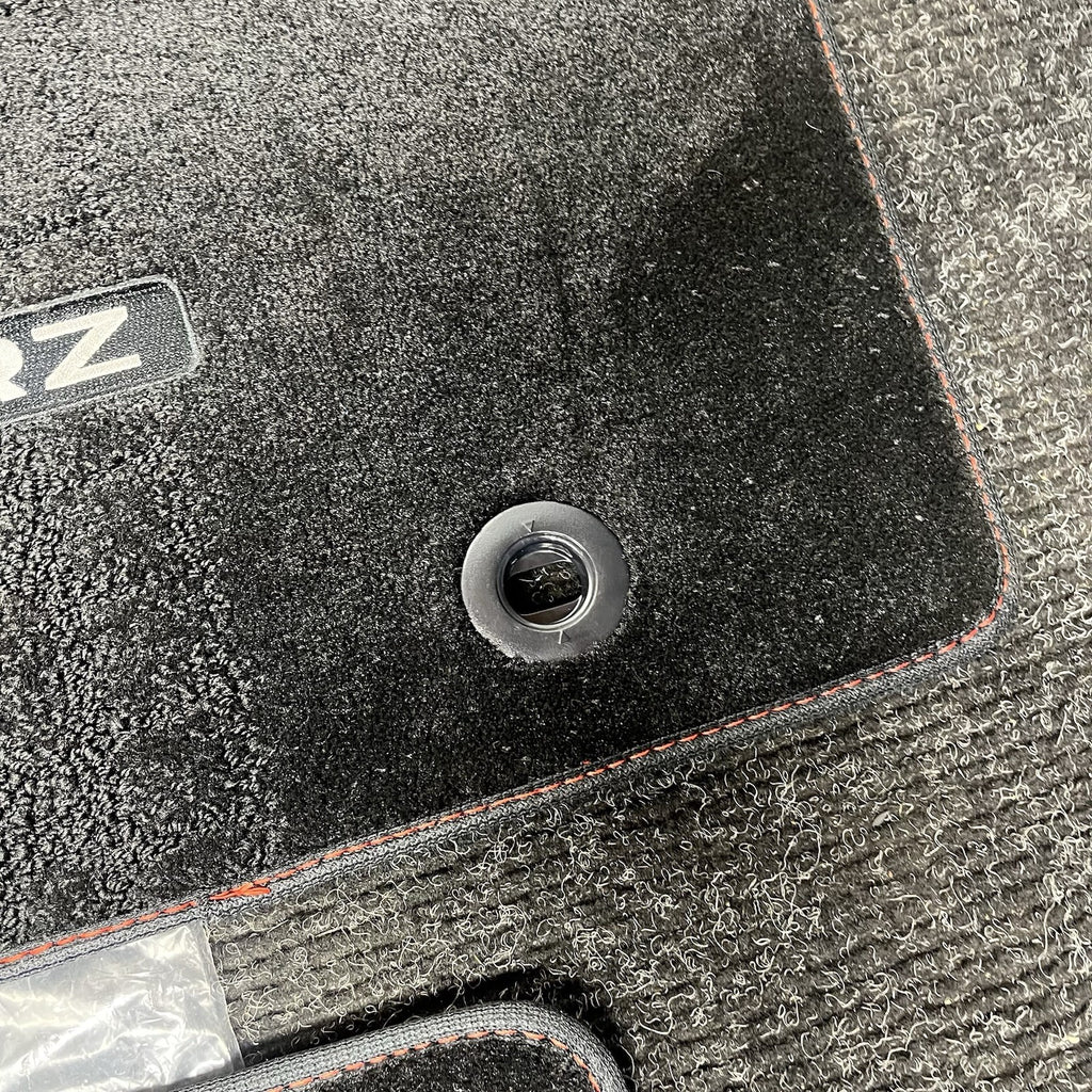 ☑️ 2022-2025 Subaru BRZ OEM Black Carpeted Floor Mats Red Stitching Brand New