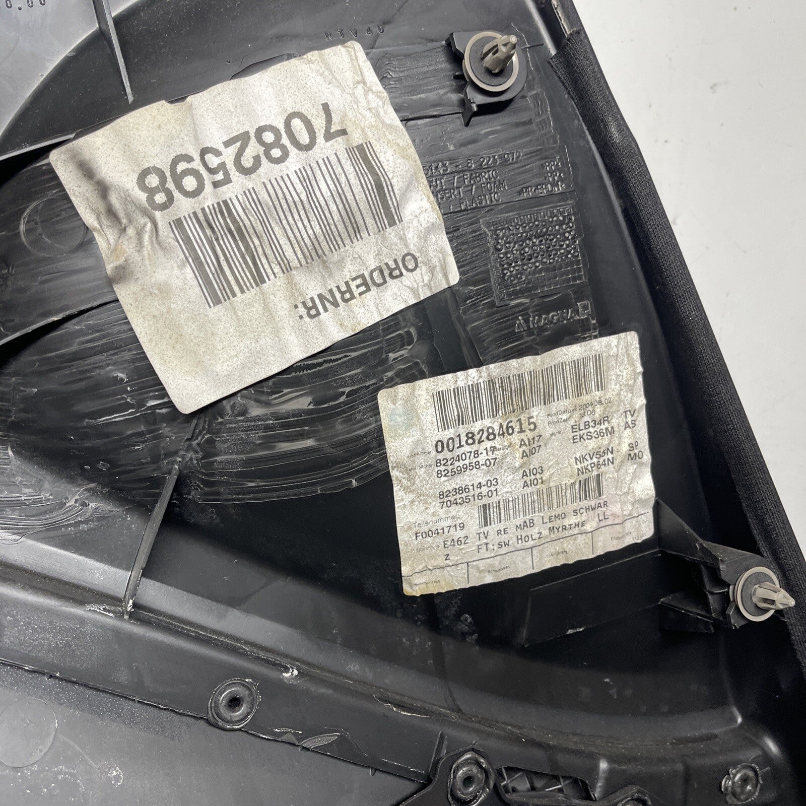 ☑️02-06 BMW E46 COUPE CONVERTIBLE PASSENGER RIGHT SIDE DOOR PANEL CARD BLACK OEM