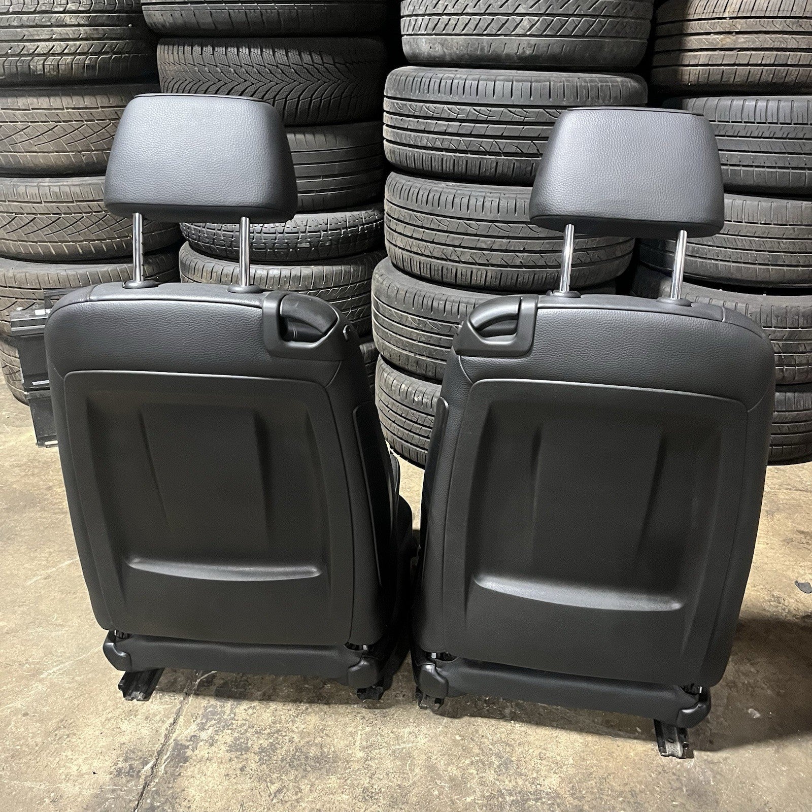☑️ 08-13 OEM BMW E82 128 135 Coupe Front Power Sport Seats Boston Leather Black