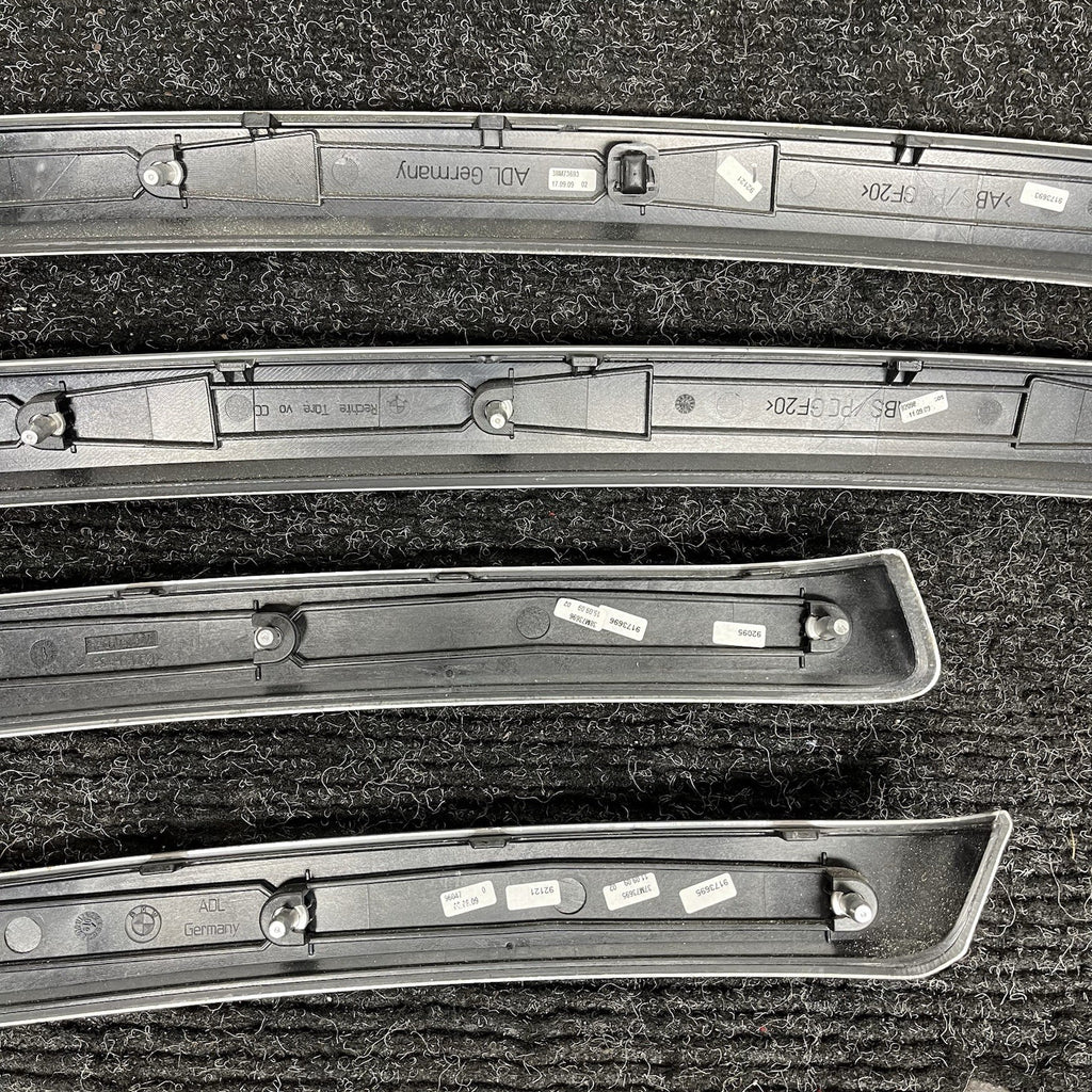 ☑️ BMW 2007-2013 E93 Aluminum Brushed Interior Trim Dash Door Panels Set OEM
