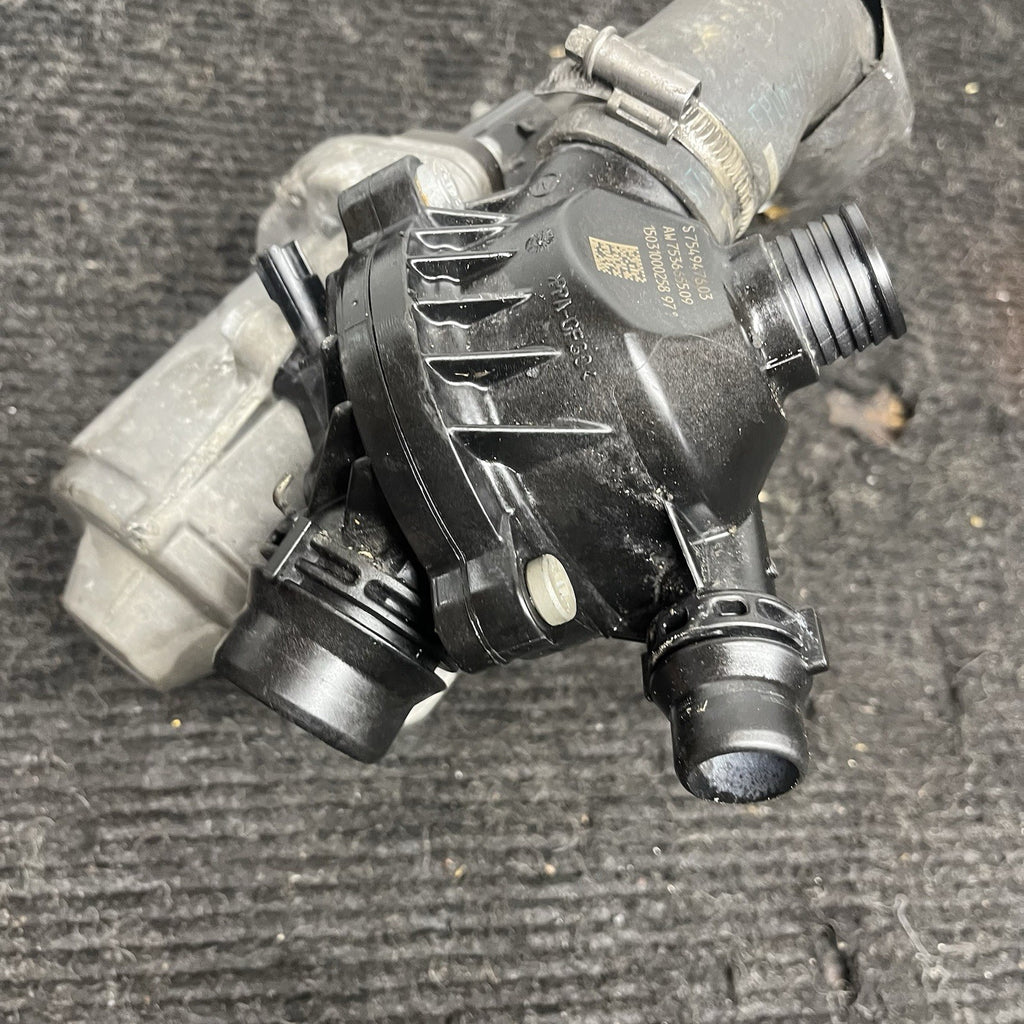 ☑️OEM BMW E82 E90 E92 F10 F13 N54 N55 Electric Water Pump W/ Thermostat 79K Mile