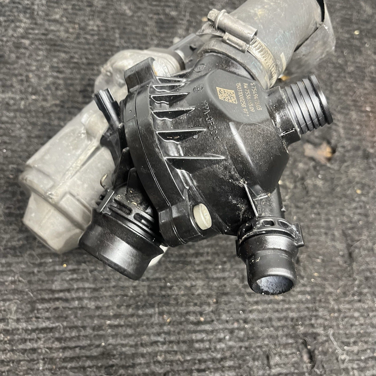 ☑️OEM BMW E82 E90 E92 F10 F13 N54 N55 Electric Water Pump W/ Thermostat 79K Mile