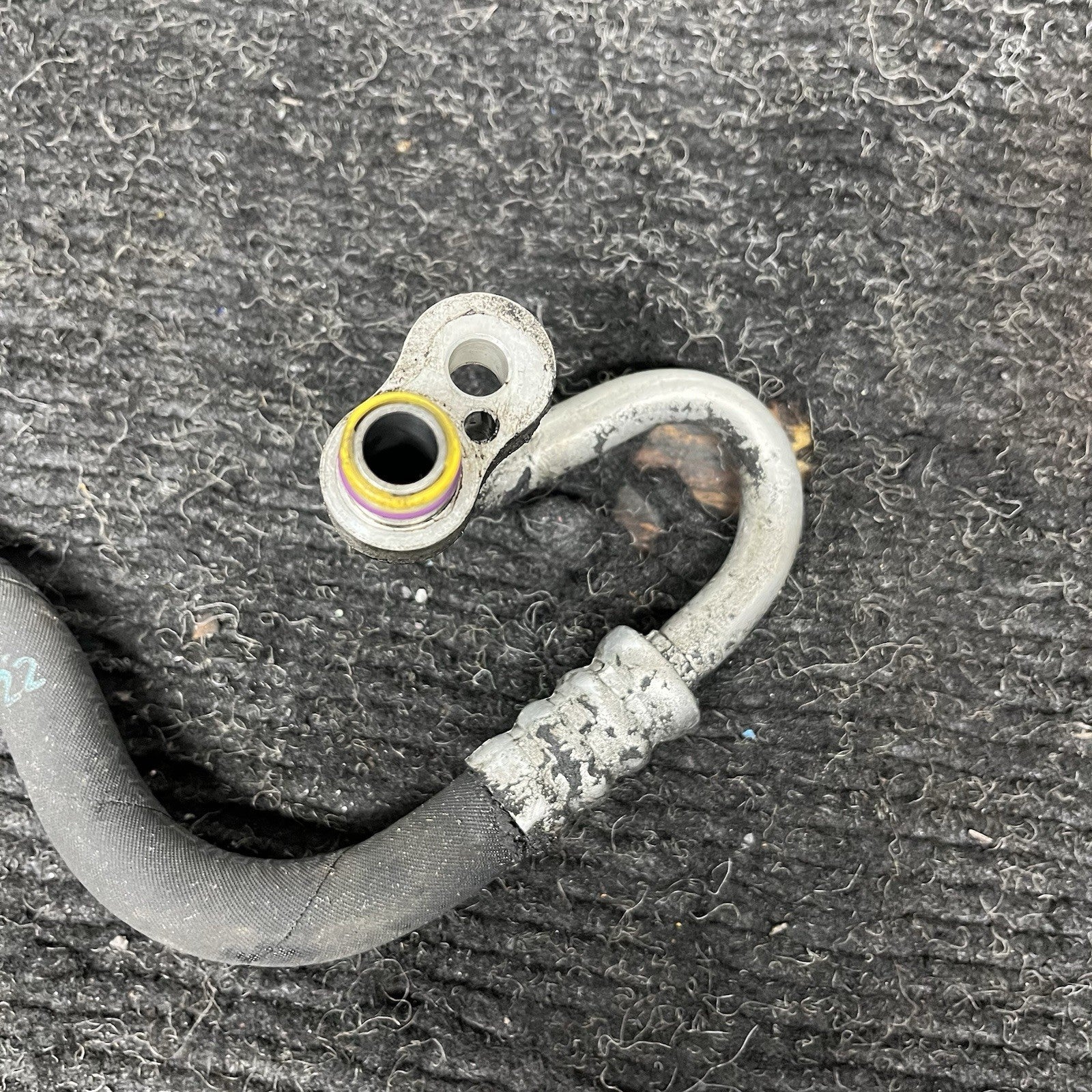 ☑️ 09-11 BMW E90 335d A/C Compressor Condenser Hose Line Pipe 9145002 OEM
