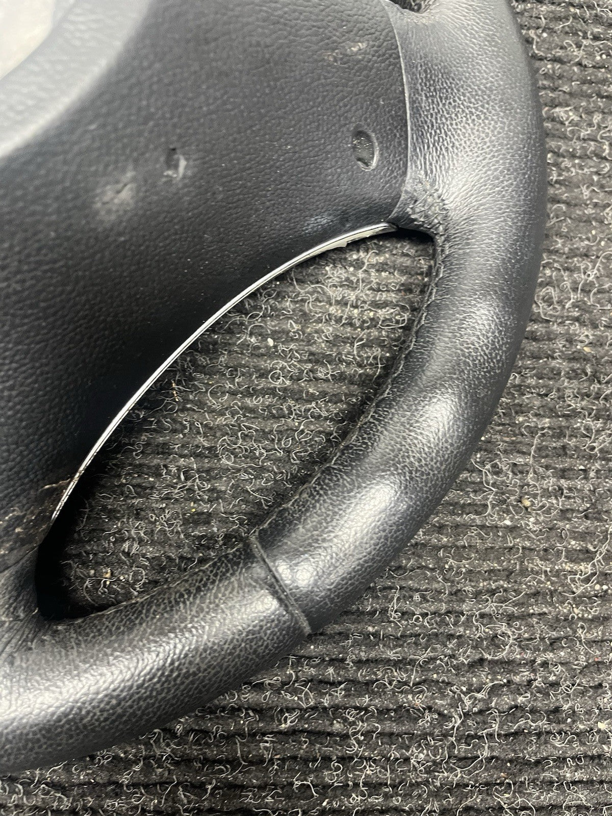 ☑️ 06-10 OEM BMW E92 E93 335 Sport Steering Wheel Black LEATHER Manual