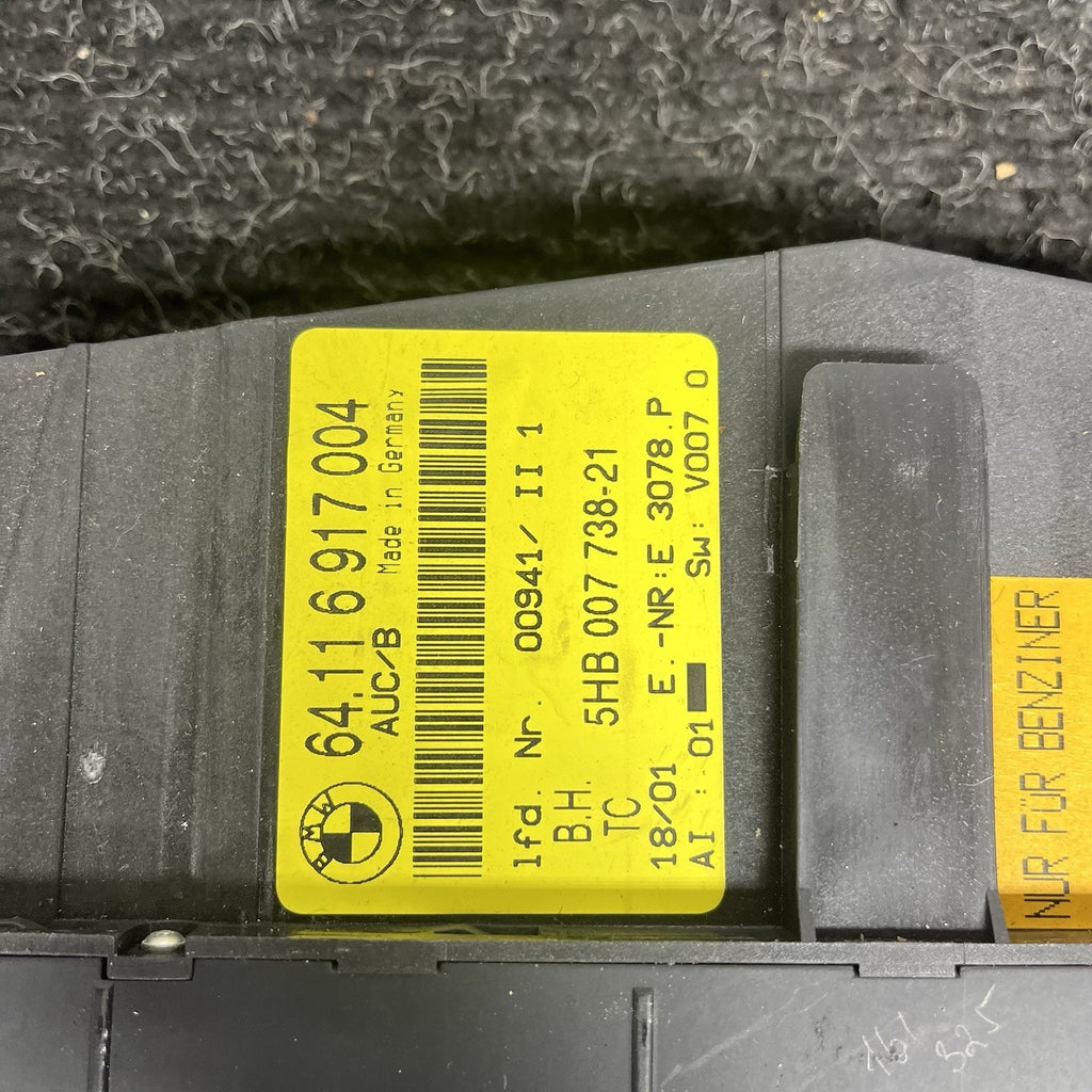 ☑️ 01-06 BMW E46 3-SERIES A/C HEATER CLIMATE CONTROL SWITCH PANEL 6917004 OEM