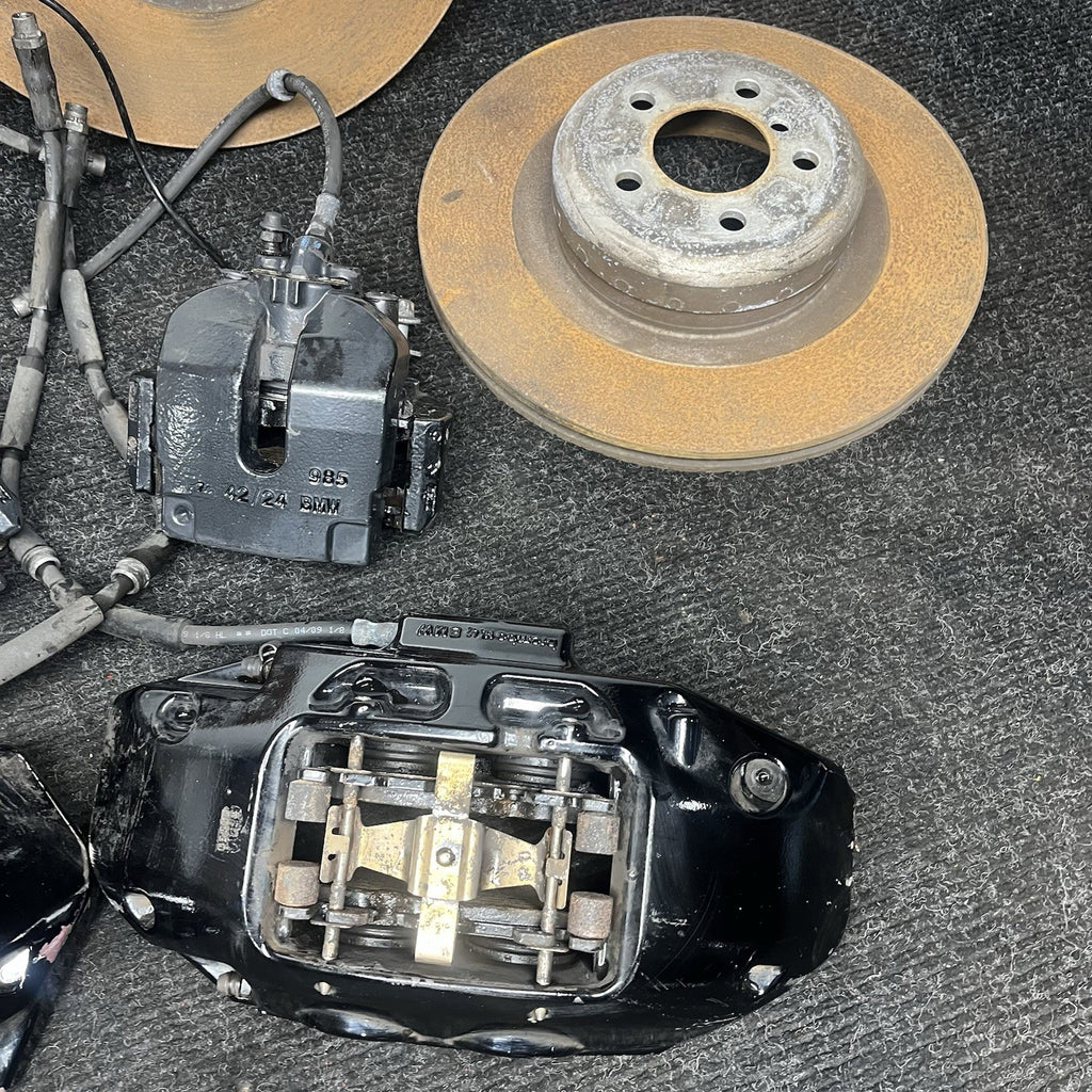 ☑️ BMW E70 X5M X6M (2010-2013) OEM BREMBO BRAKE CALIPER CALIPERS PADS ROTORS SET