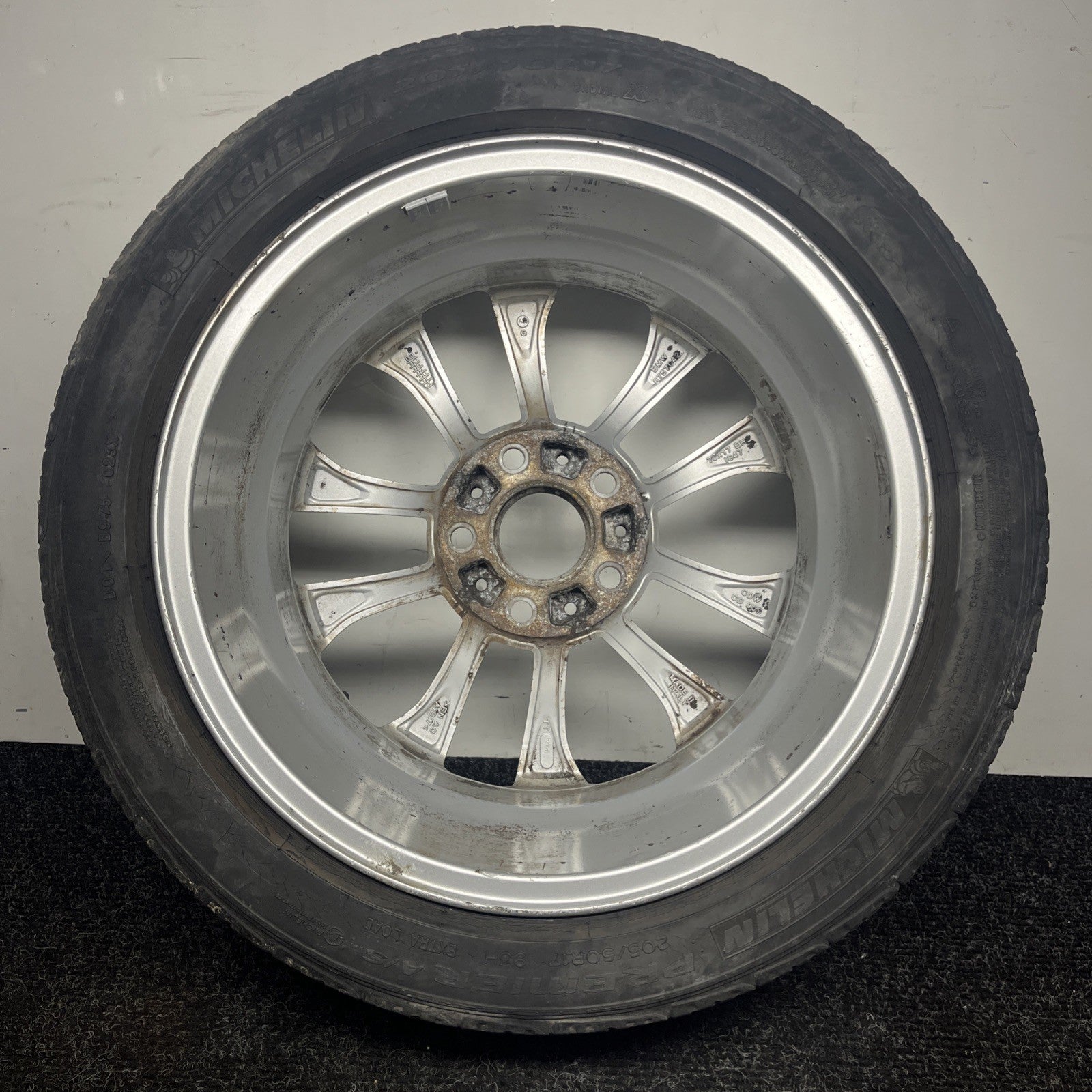 ☑️ Bmw E46 330 328 325 Oem Rim Factory Wheel 17" X 7" 10 Spoke Scuffs 6757042
