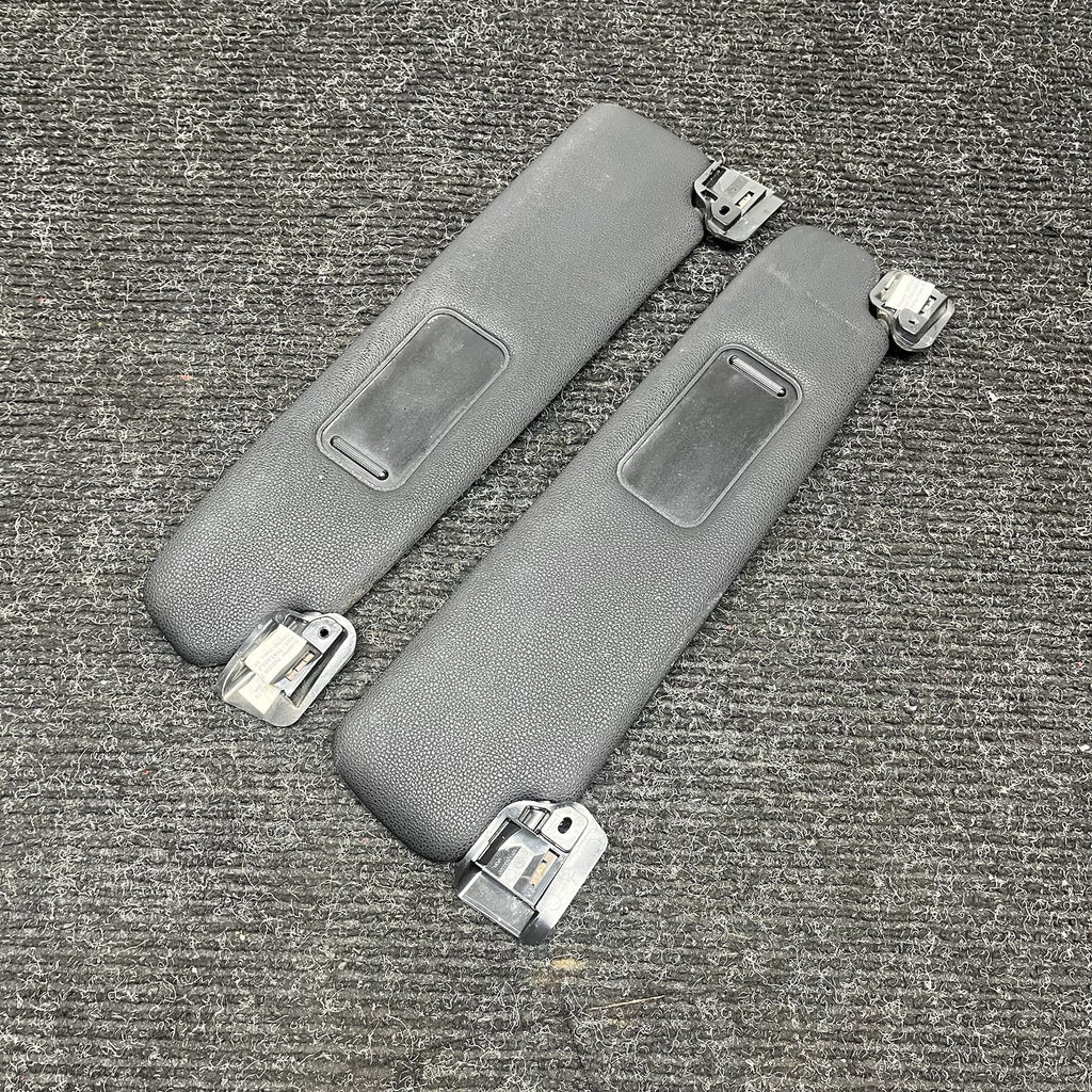☑️ BMW E85 Z4 Roadster Cabrio Sun Visor Pair Left Right Black 2003-2008 USED OEM