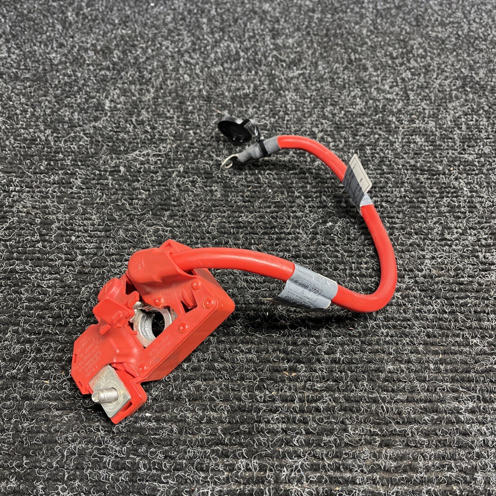 ☑️ 06-13 OEM BMW E82 E90 E92 M3 Battery Plus Pole Terminal Positive Red Cable