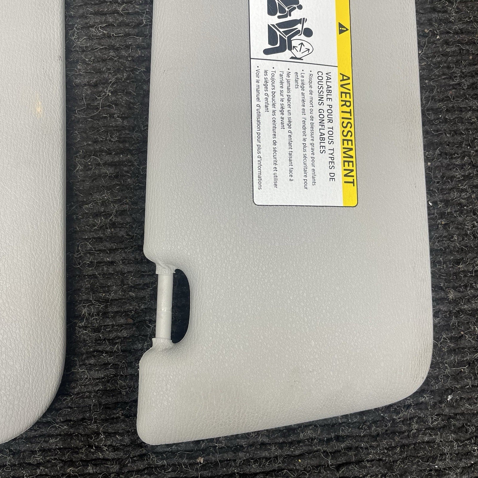 ☑️ 11-17 OEM BMW F25 X3 Left Right Driver Passenger Sun Visor Pair Beige SET