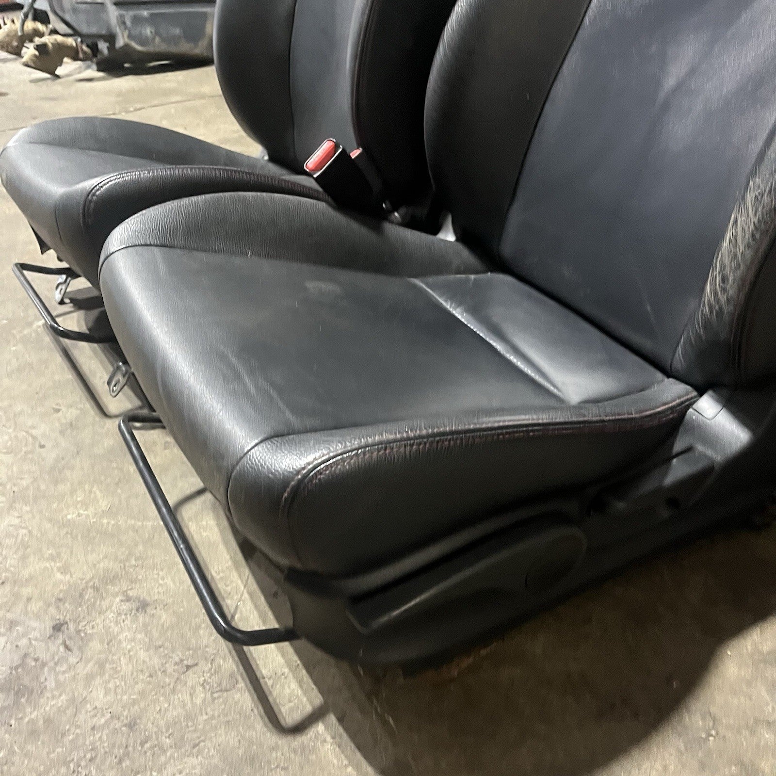 ☑️ 2008-14 SUBARU WRX STI LIMITED OEM FRONT LEATHER SEAT PAIR LEFT RIGHT FACTORY