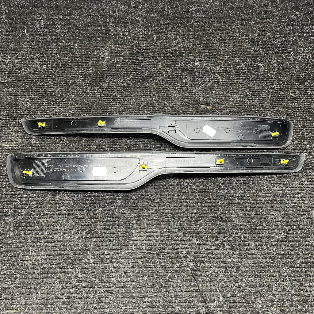 ☑️ 08-11 OEM BMW E90 M3 Door Sill Entrance Molding Trim Rear Left Right Pair